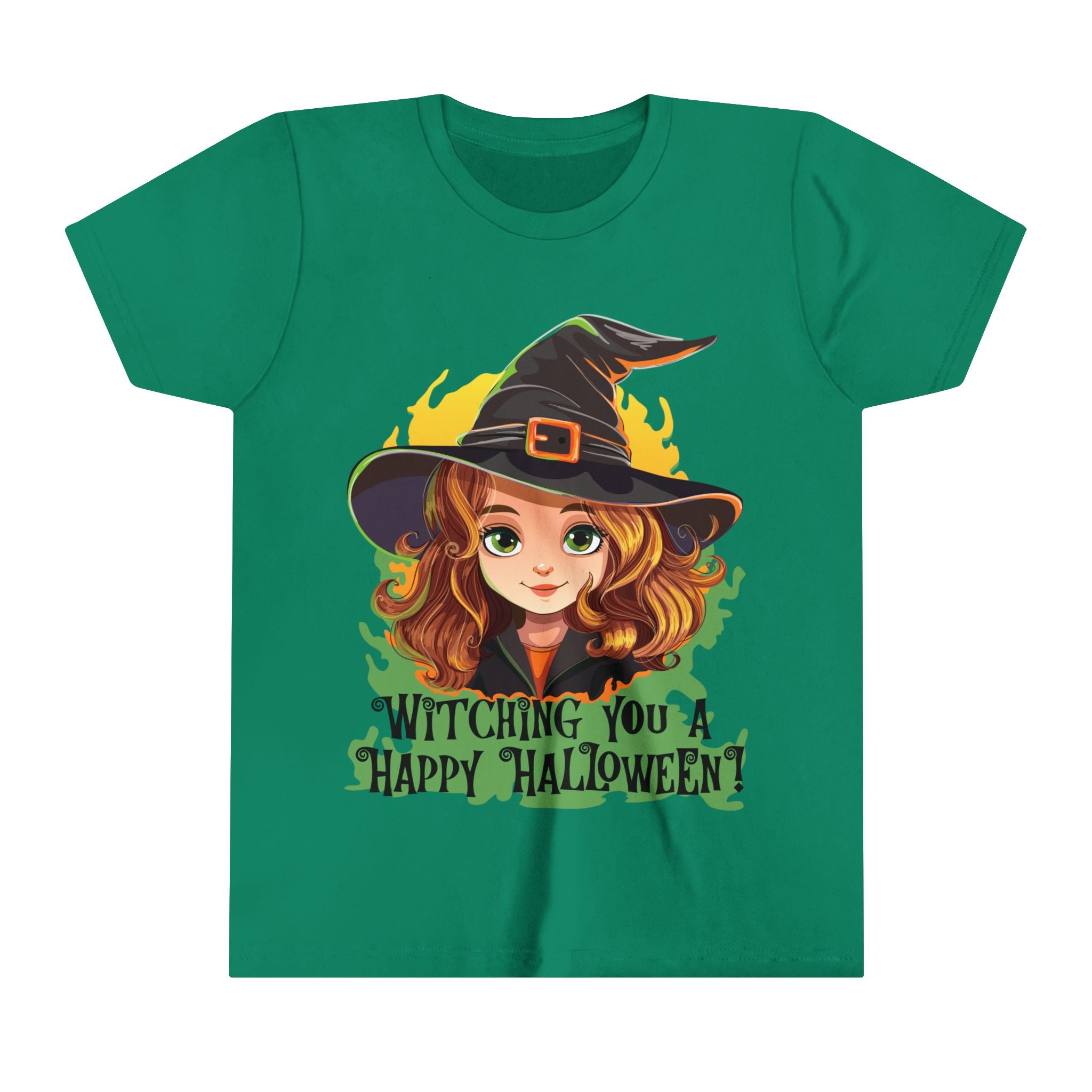 Witching You Happy Halloween Youth Short Sleeve Tee