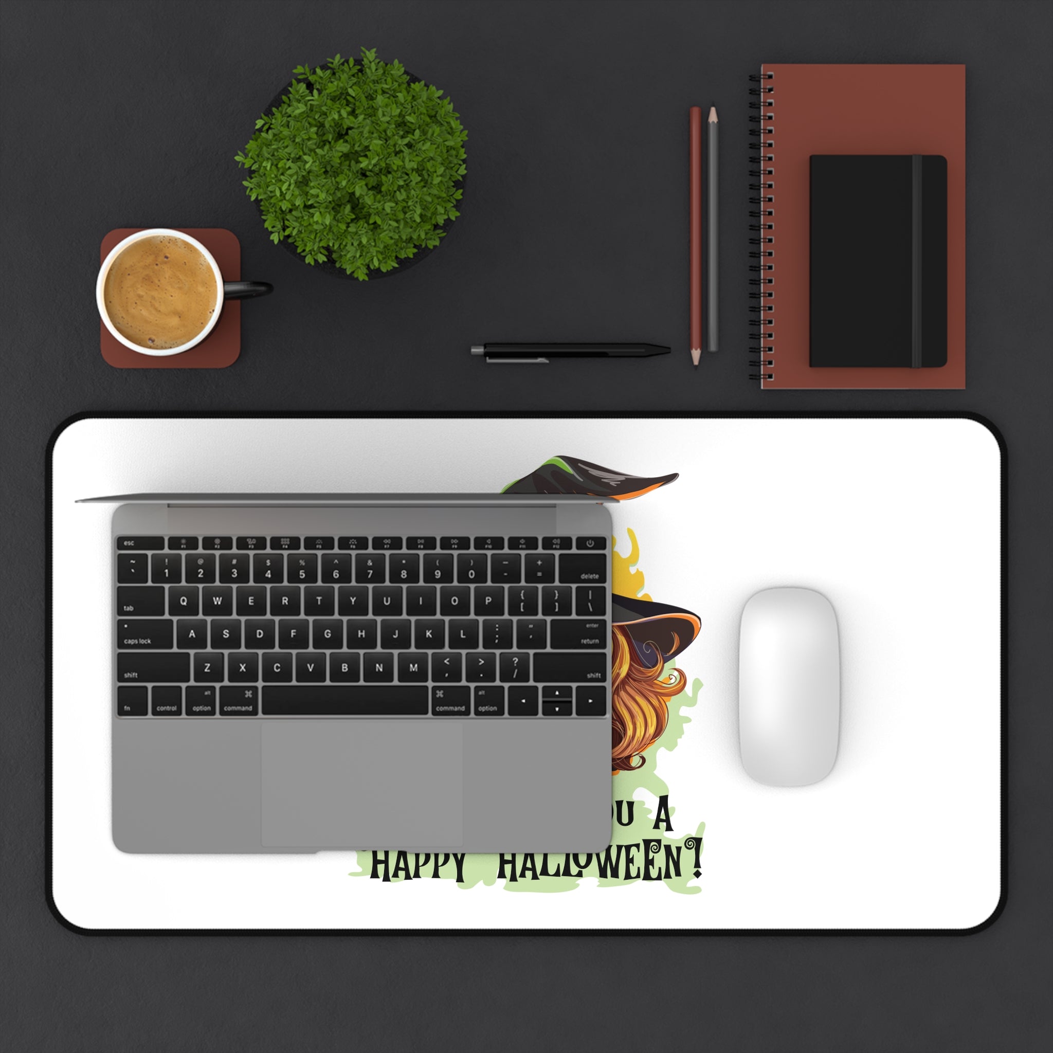 witching you halloween Desk Mat