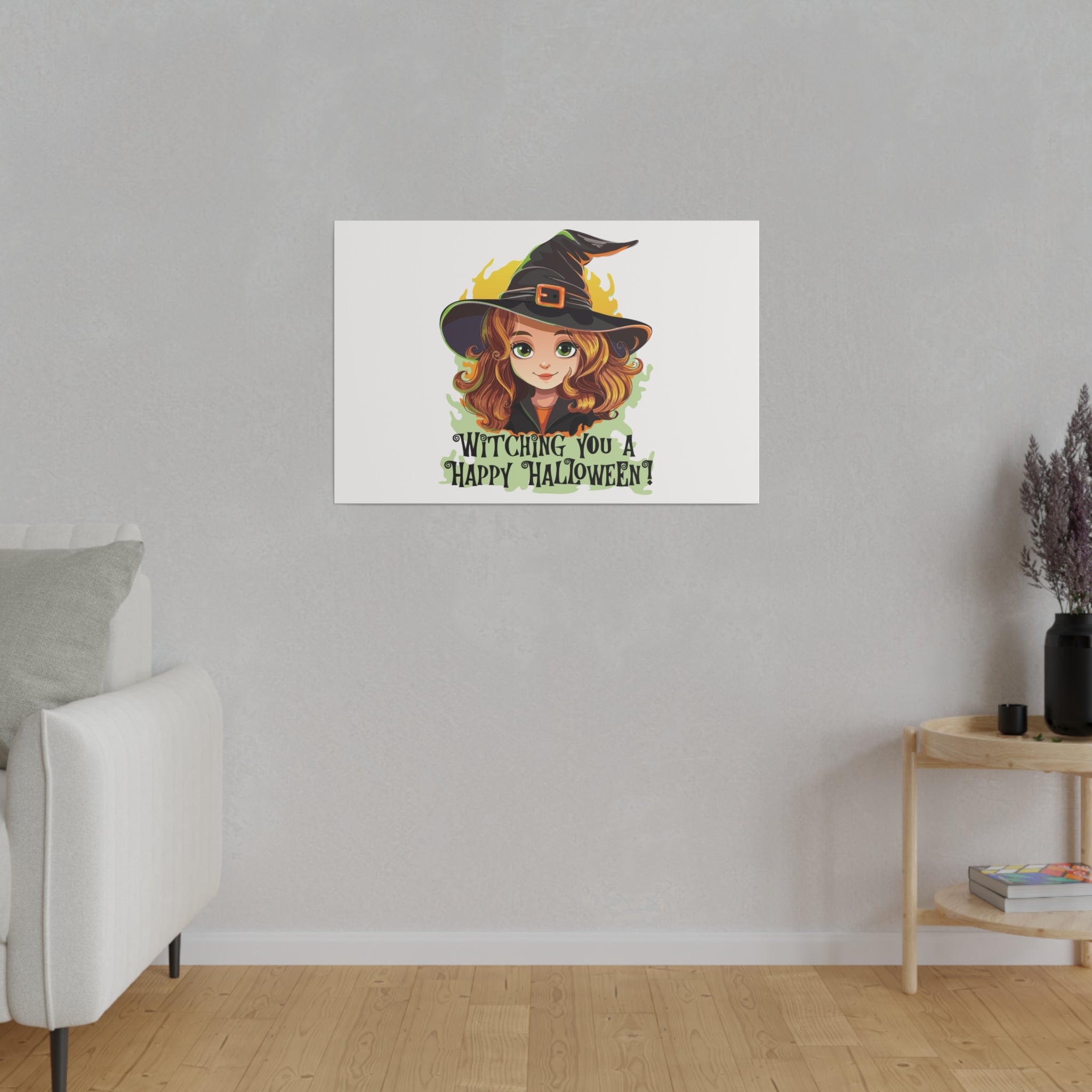 Witching you halloween Matte Canvas, Stretched, 0.75"