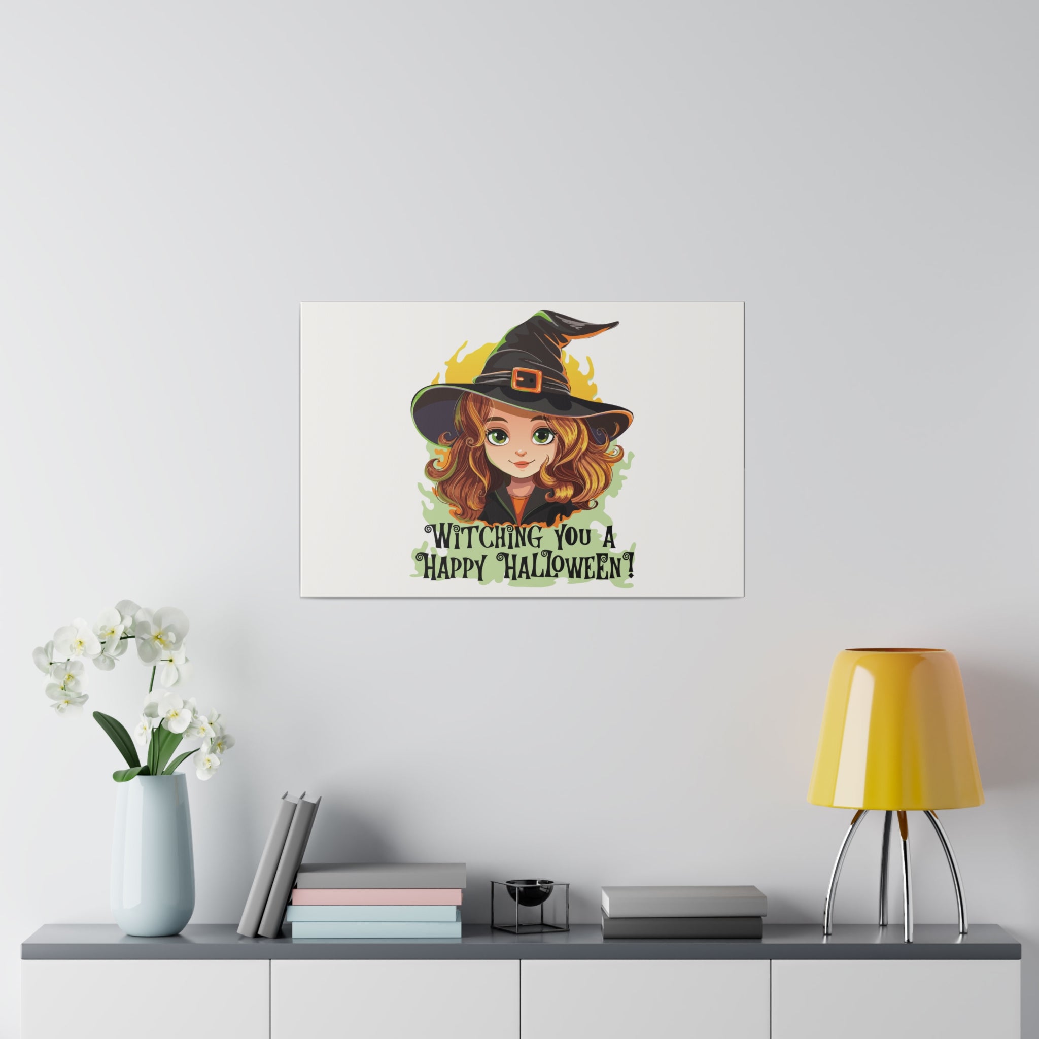 Witching you halloween Matte Canvas, Stretched, 0.75"