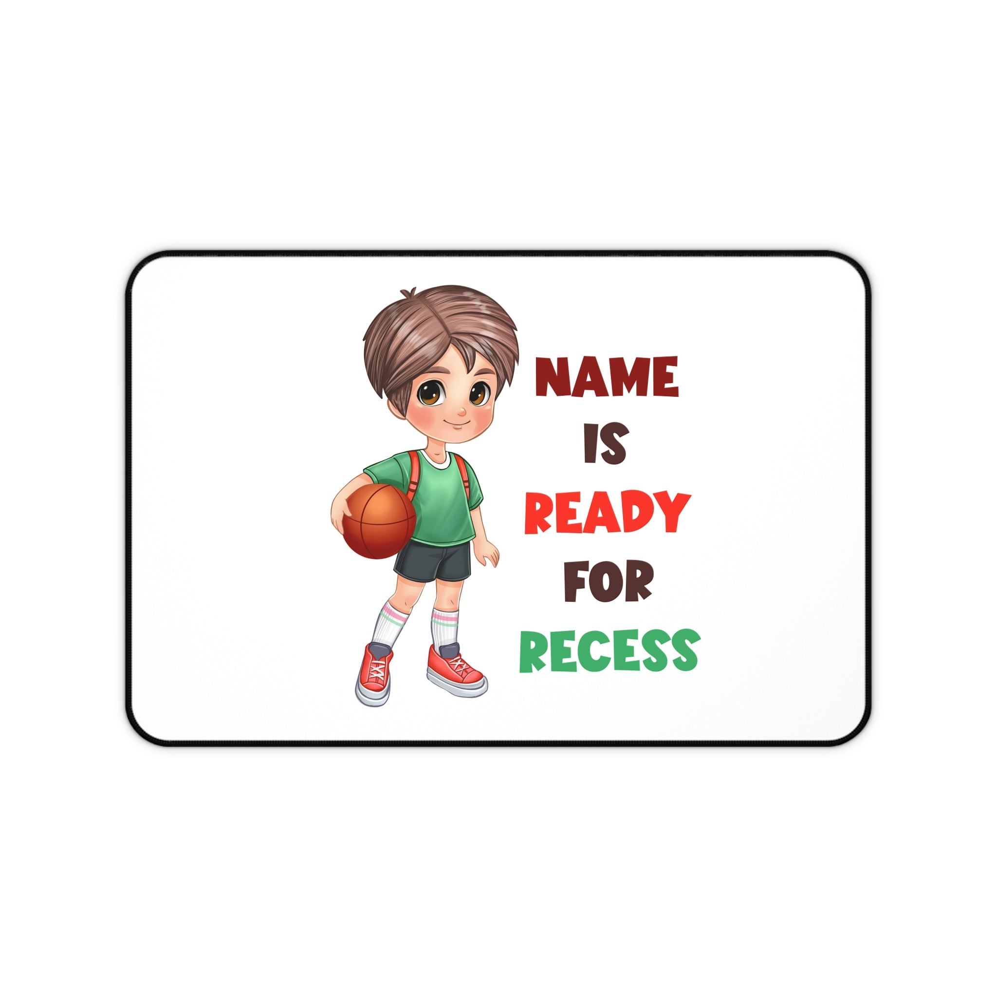 Recess boy Desk Mat