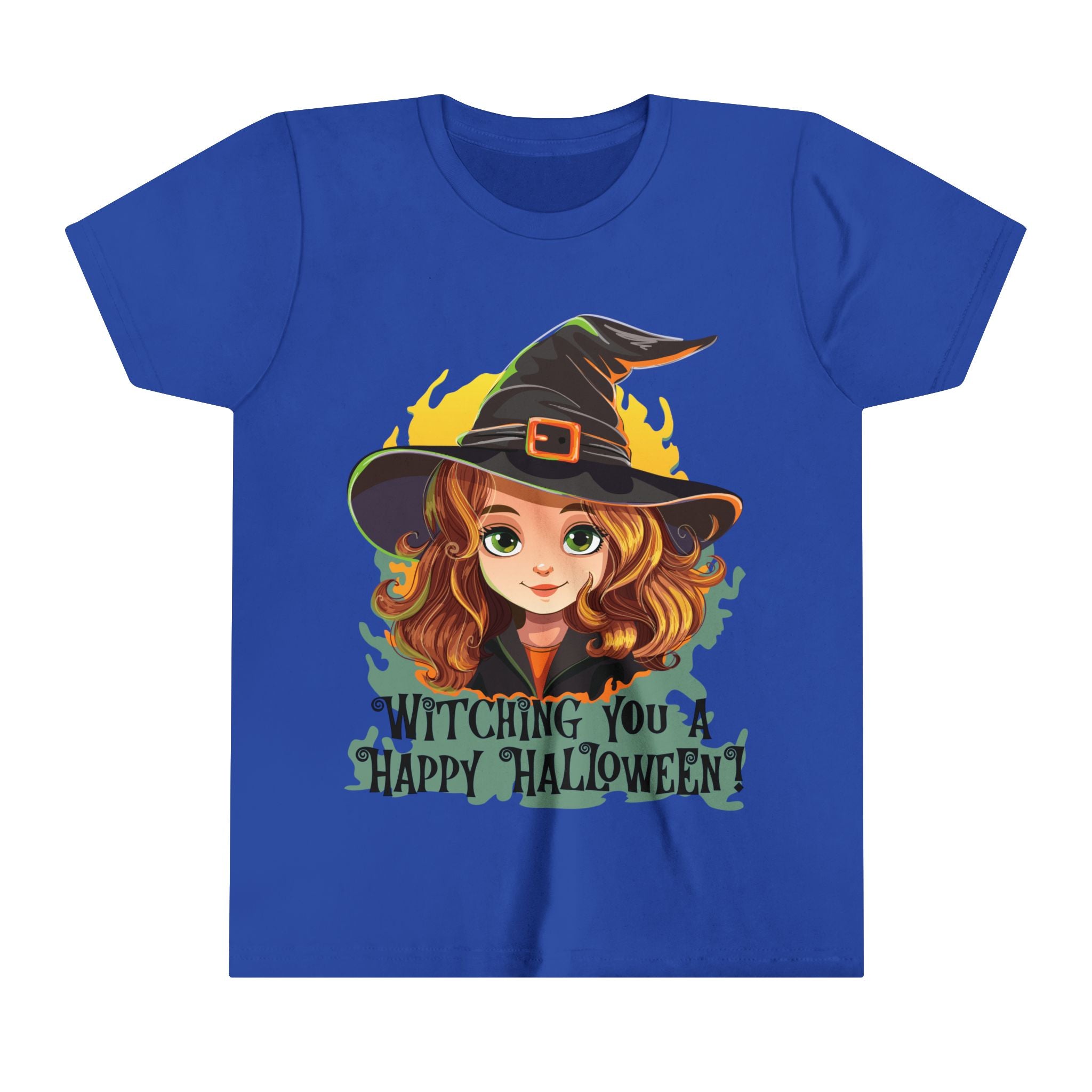 Witching You Happy Halloween Youth Short Sleeve Tee