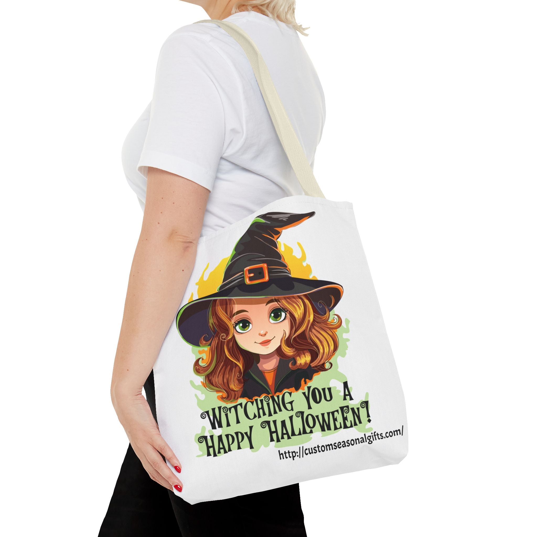 Tote Bag -  Whitching You A Happy Halloween!