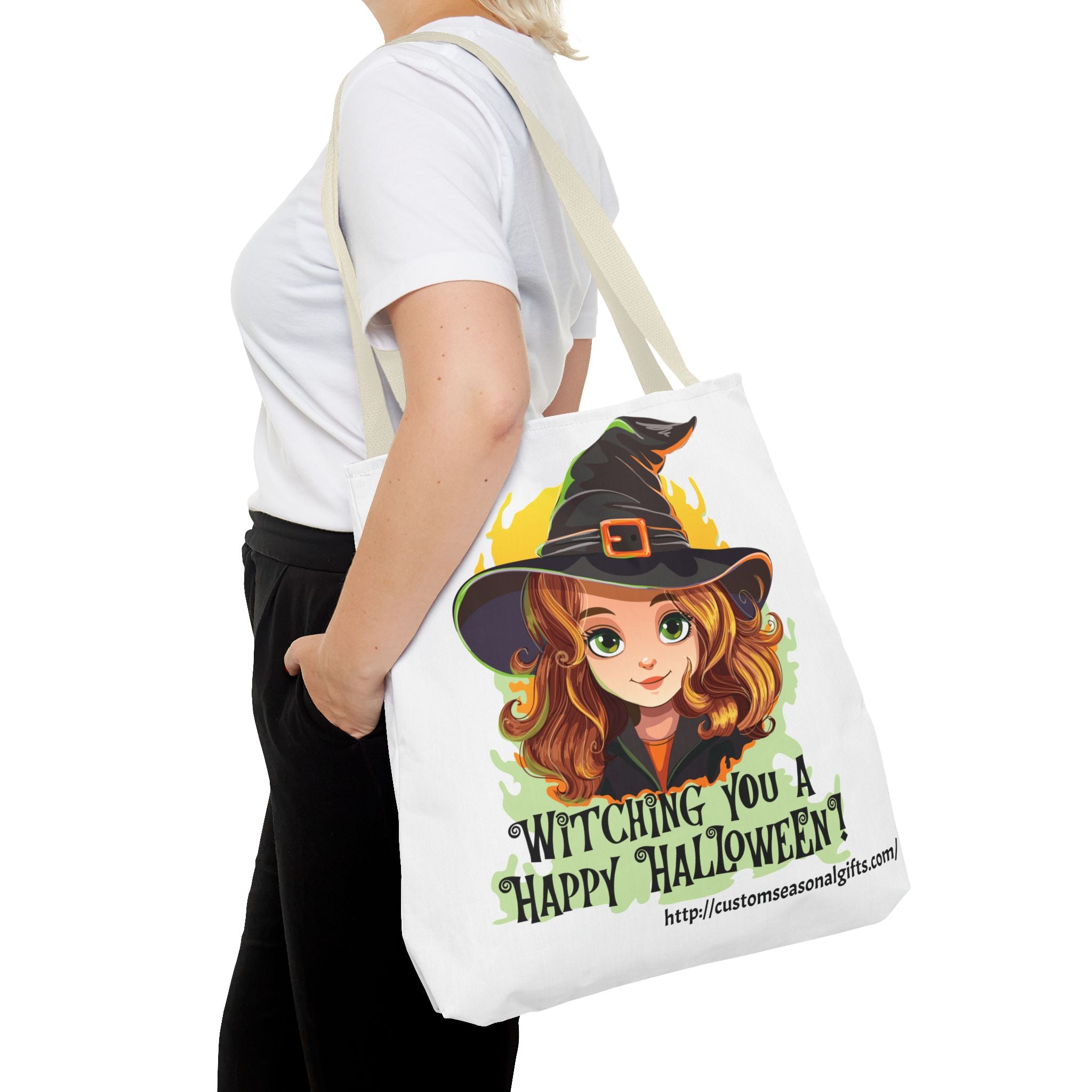 Tote Bag -  Whitching You A Happy Halloween!