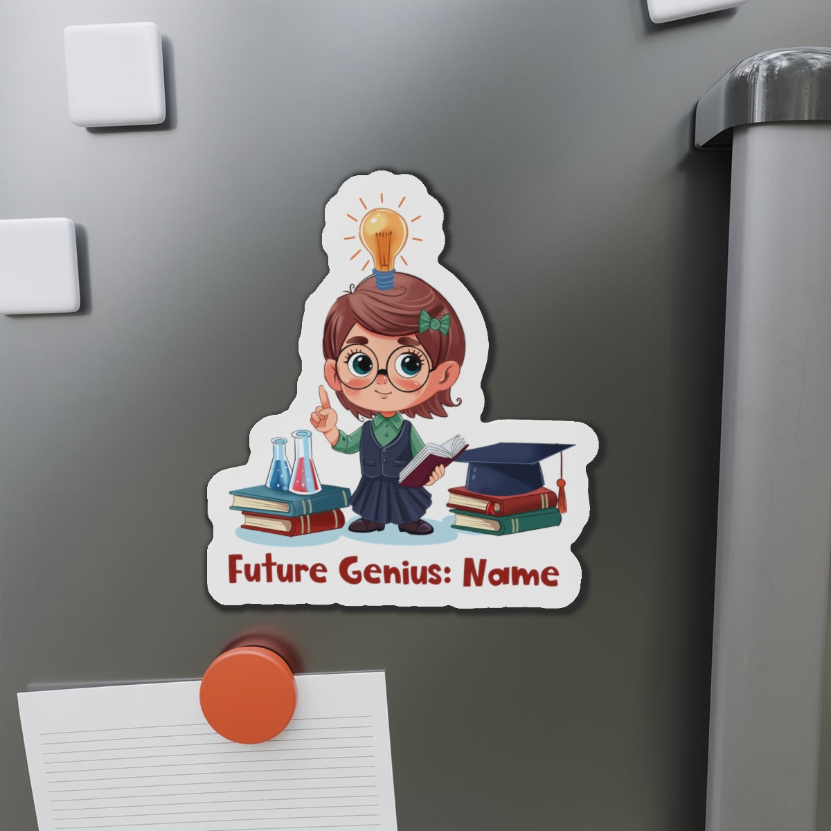 genius girl Die-Cut Magnets