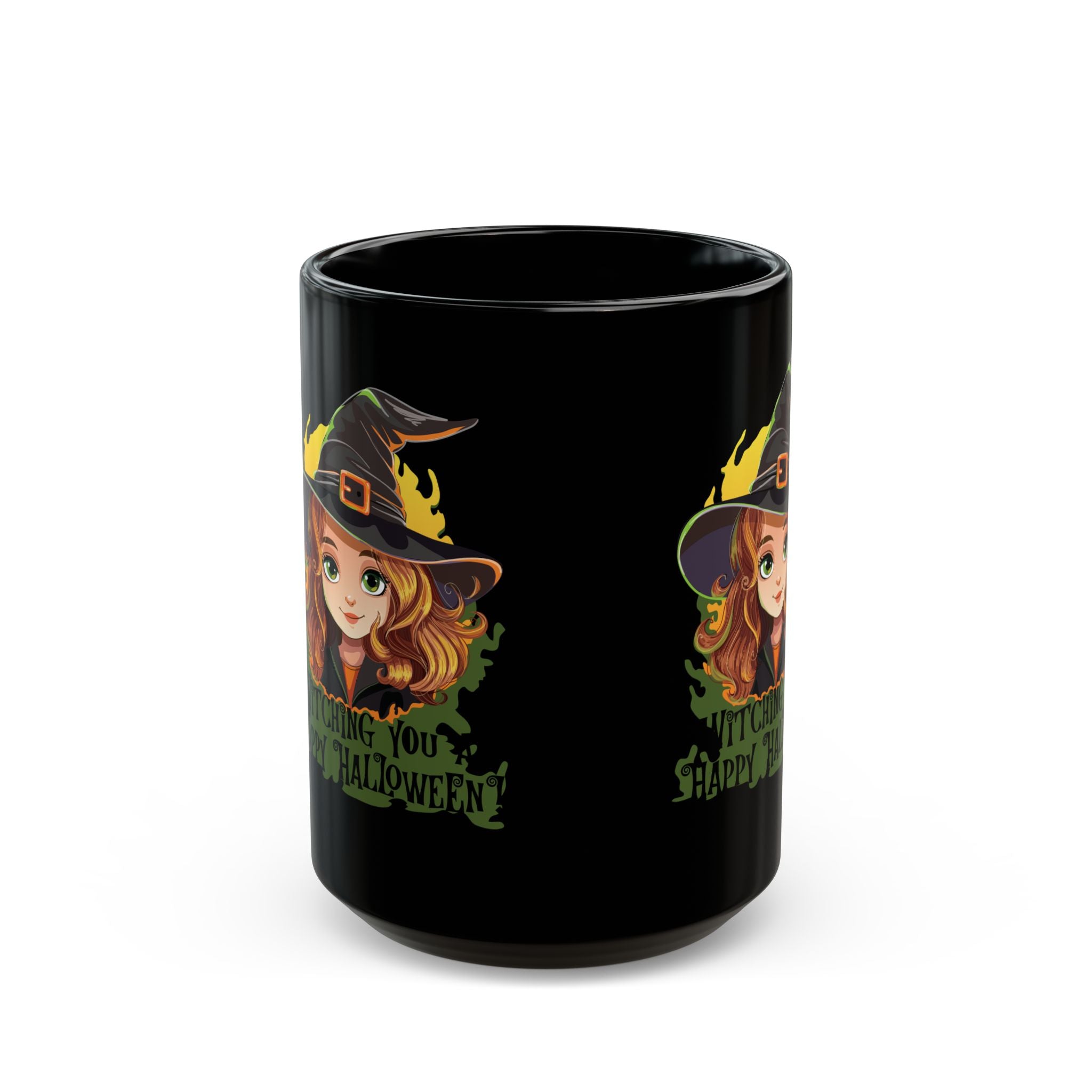 witching you halloween Black Mug (11oz, 15oz)