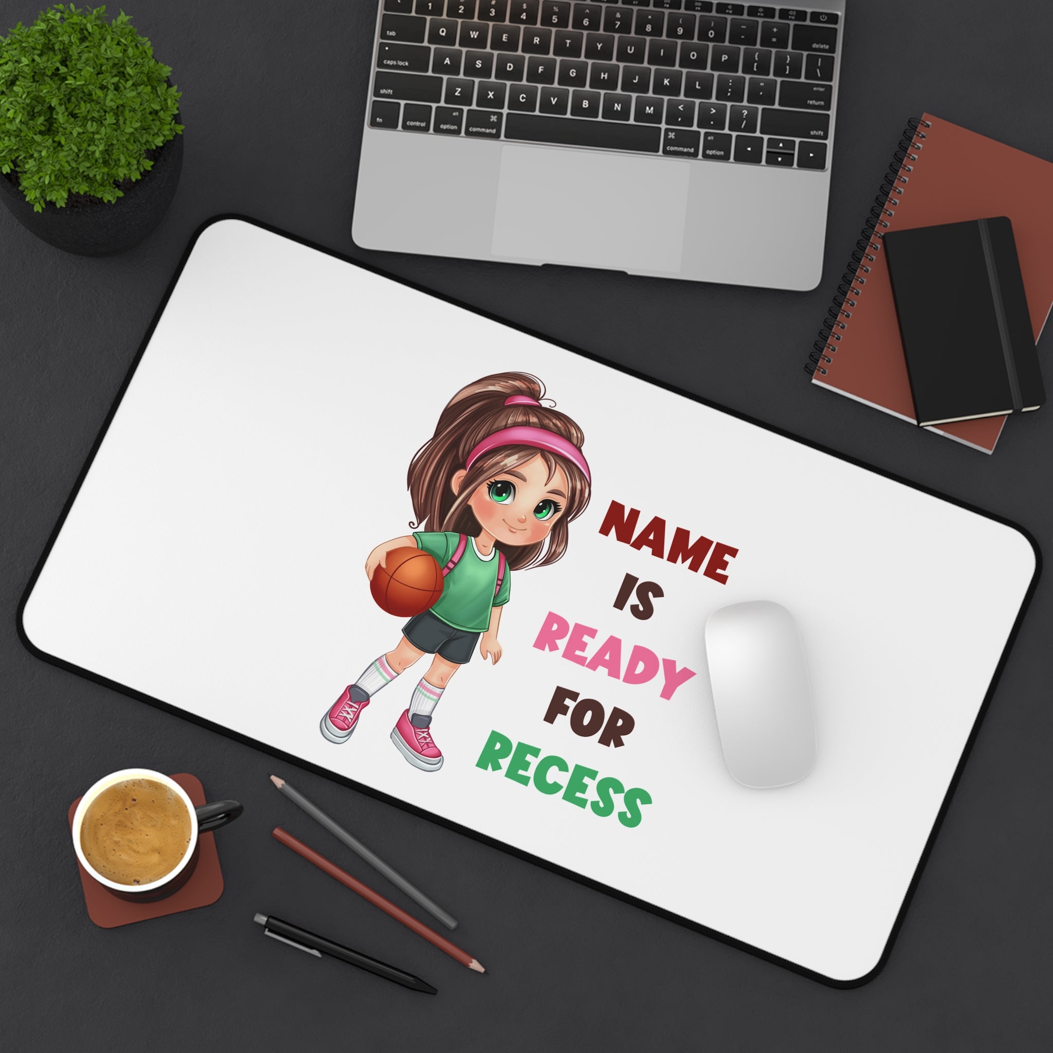 Recess girl Desk Mat