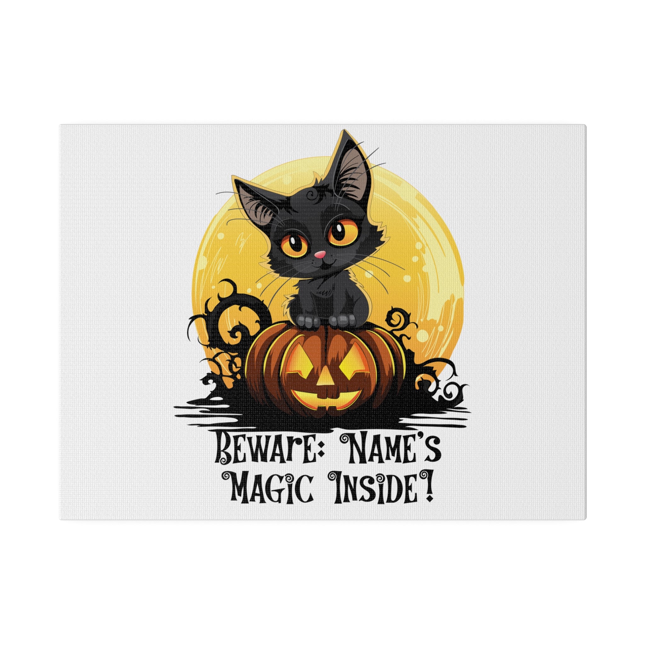 beware magic inside Matte Canvas, Stretched, 0.75"