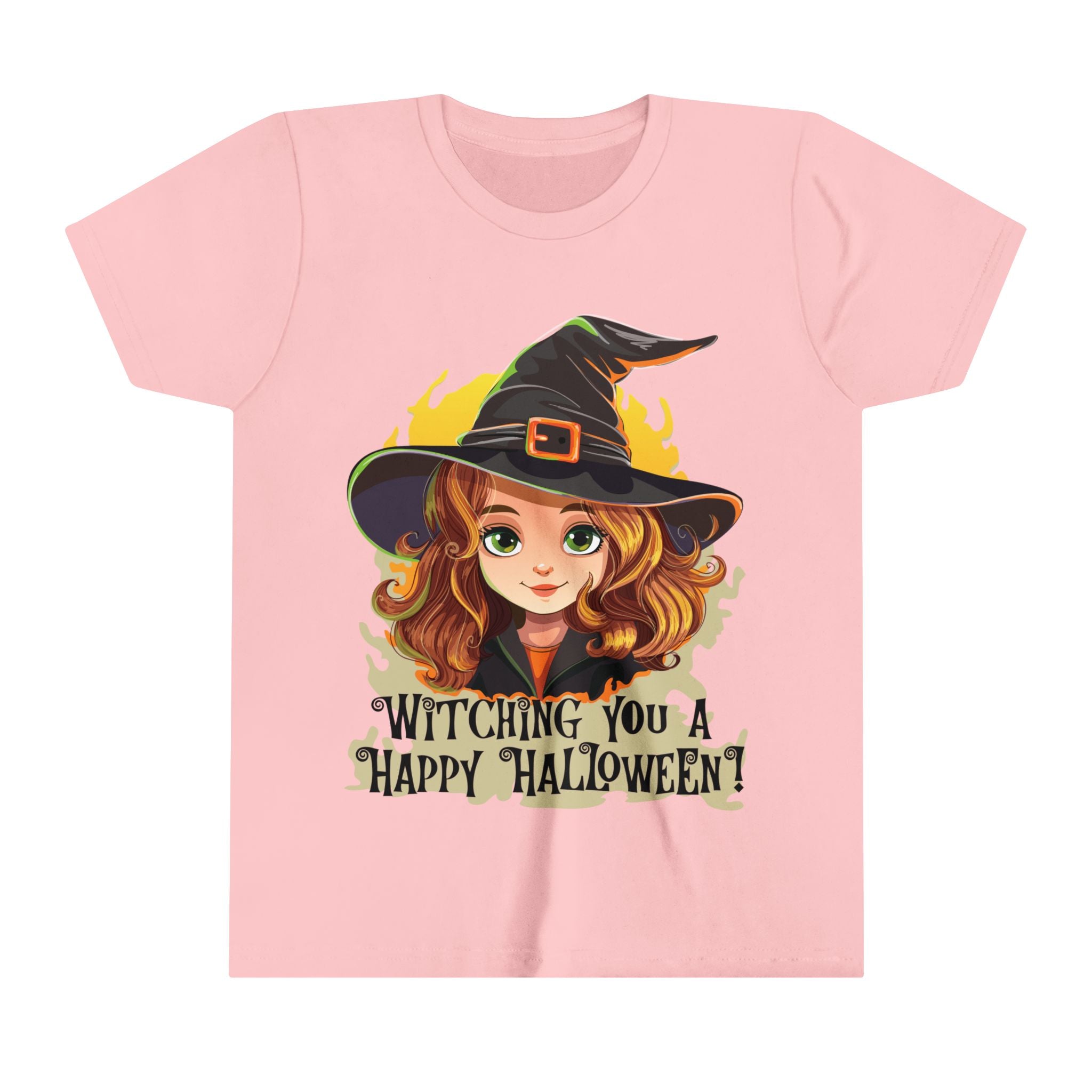 Witching You Happy Halloween Youth Short Sleeve Tee