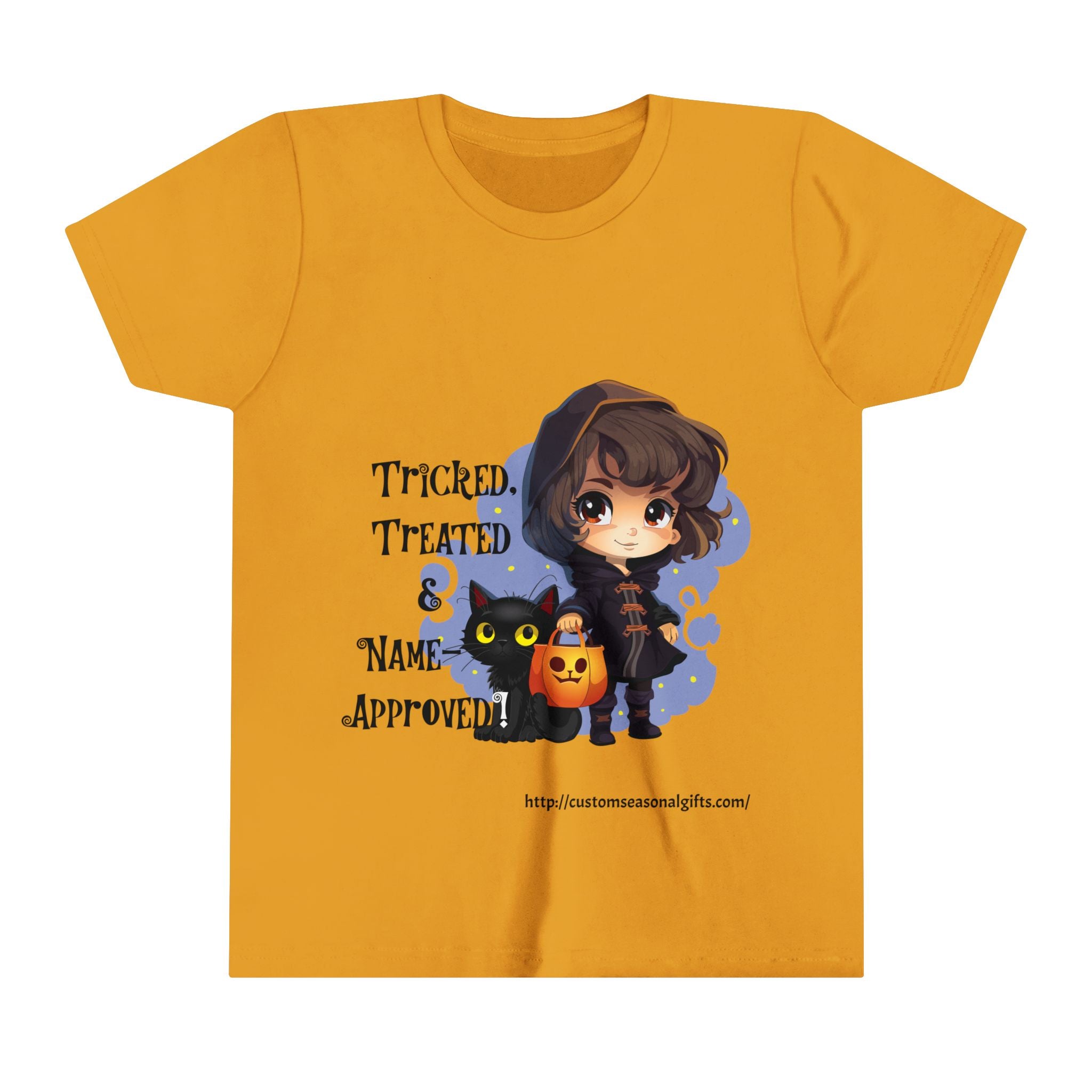 Trick or Treat Customizable Youth Short Sleeve Tee