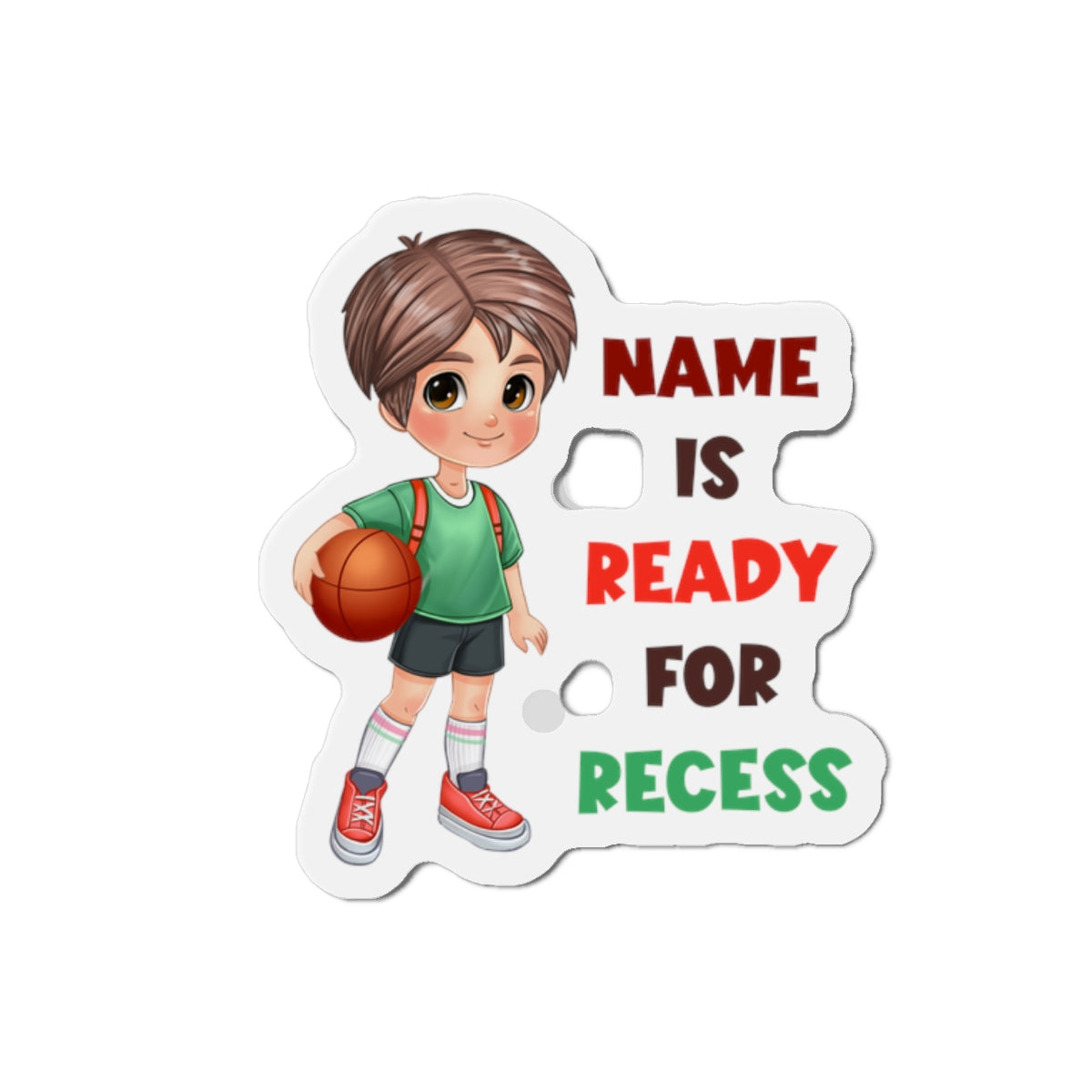 Recess boy Die-Cut Magnets