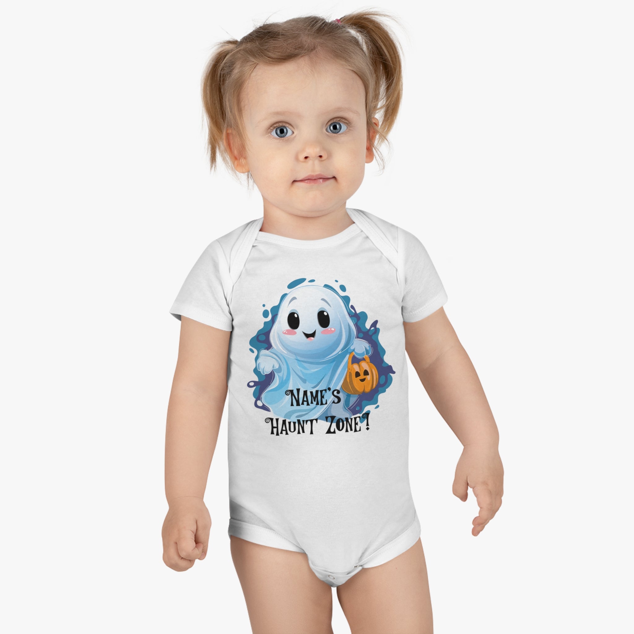 Haunt Zone Customizable Onesie® Organic Baby Bodysuit