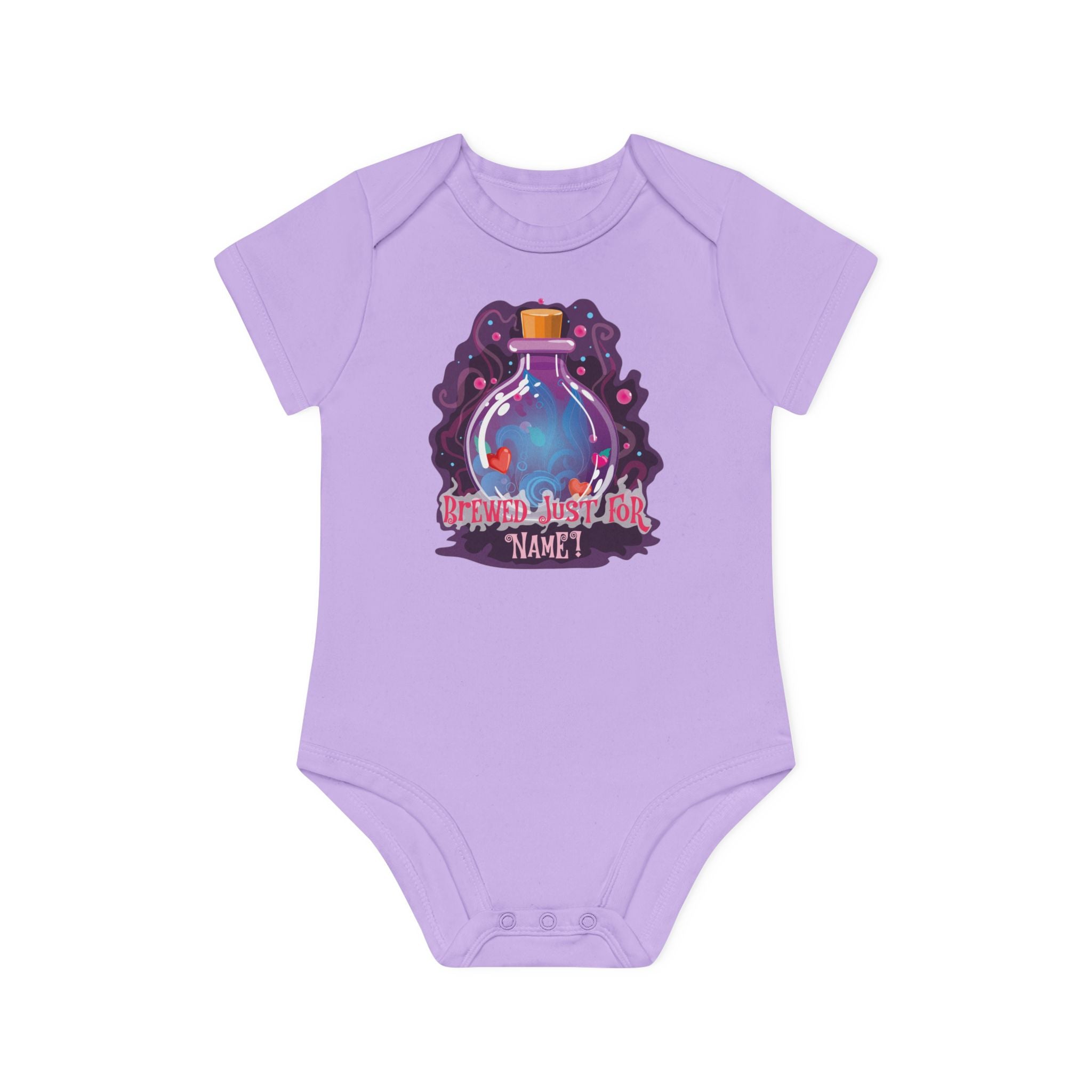 Baby Organic Short Sleeve Bodysuit - Brewed Just For You - Customizable