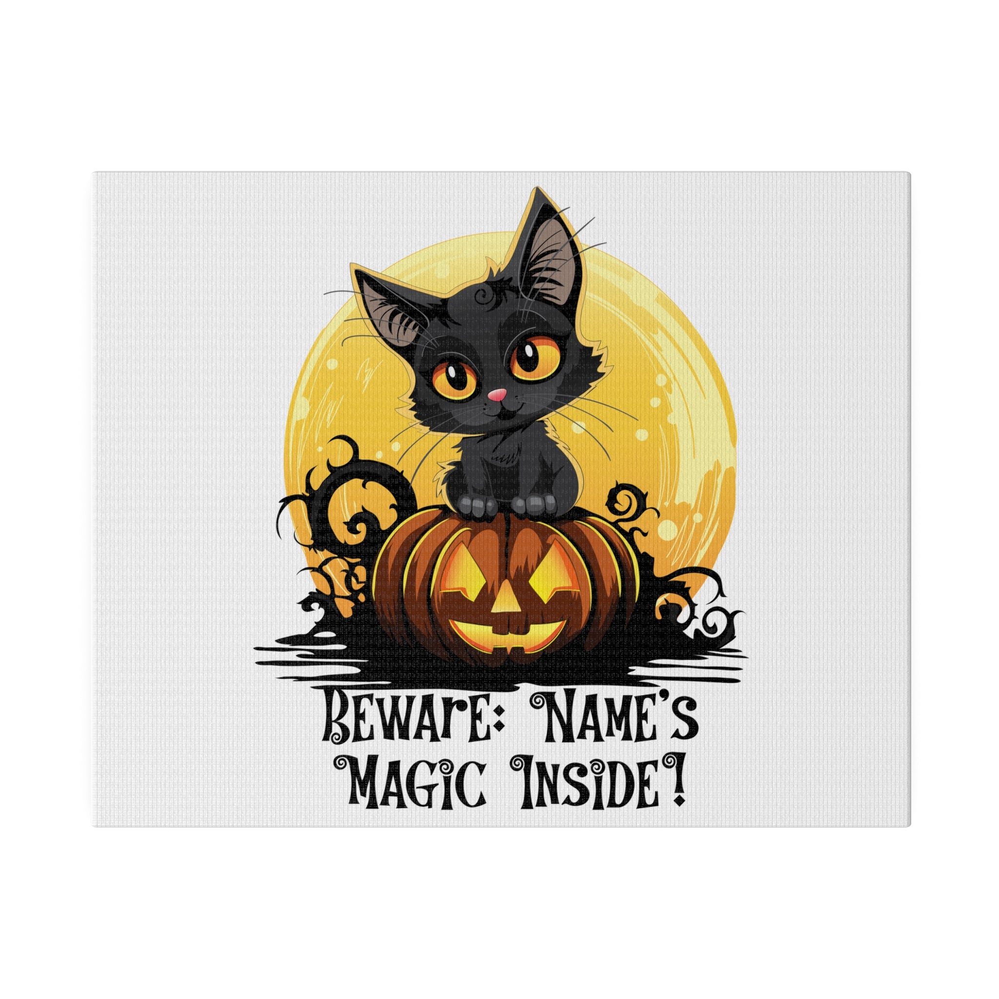 beware magic inside Matte Canvas, Stretched, 0.75"