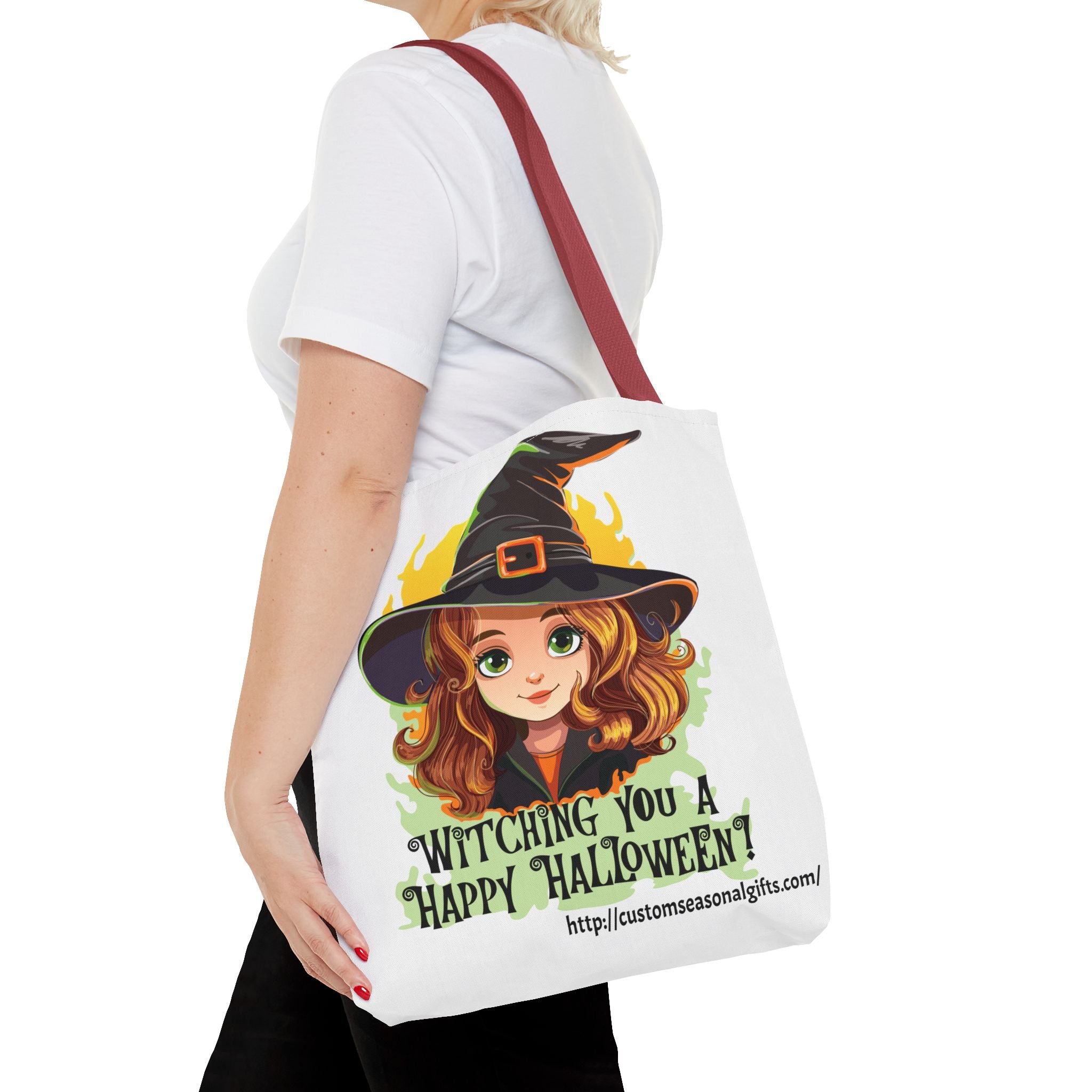 Tote Bag -  Whitching You A Happy Halloween!