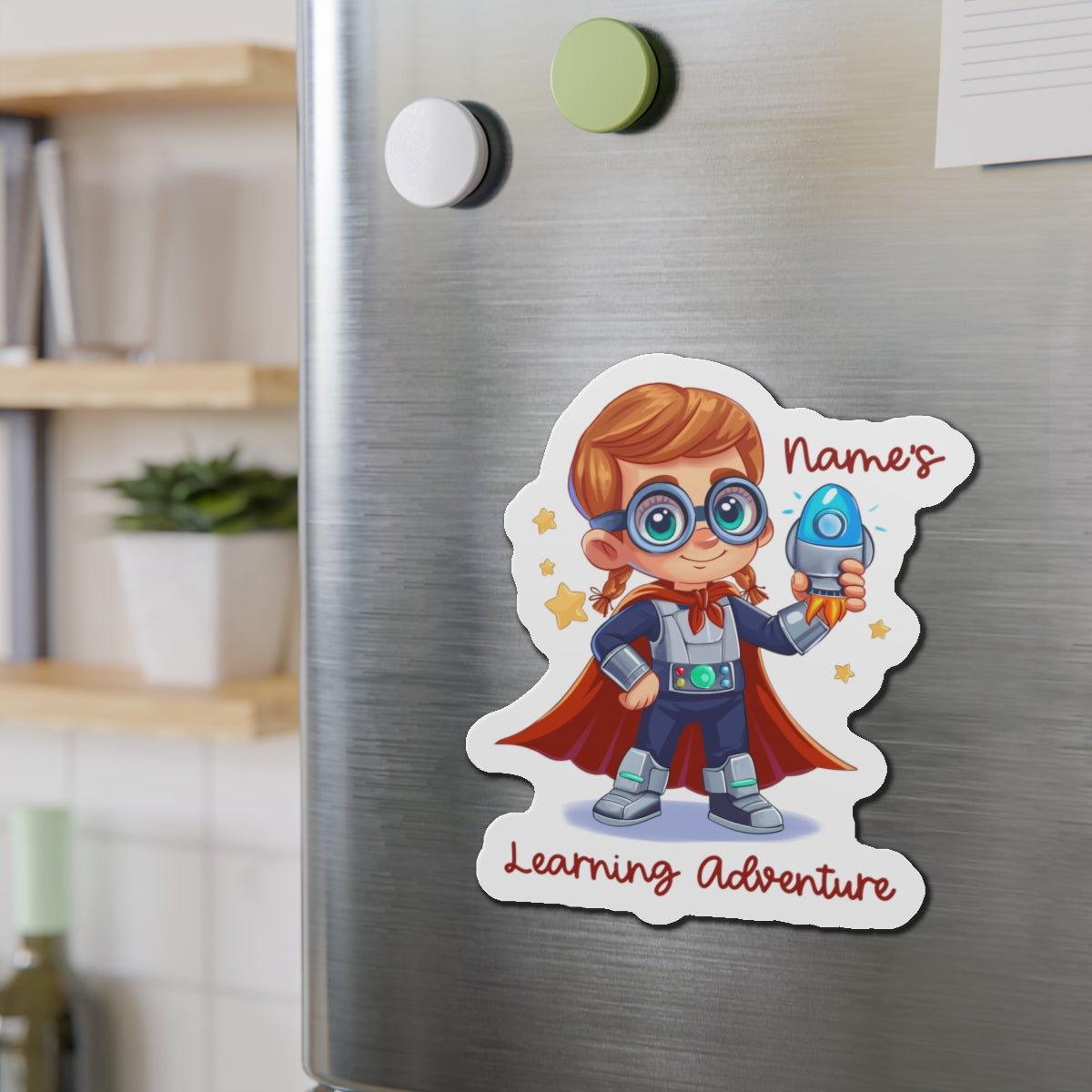 Adventure girl Die-Cut Magnets