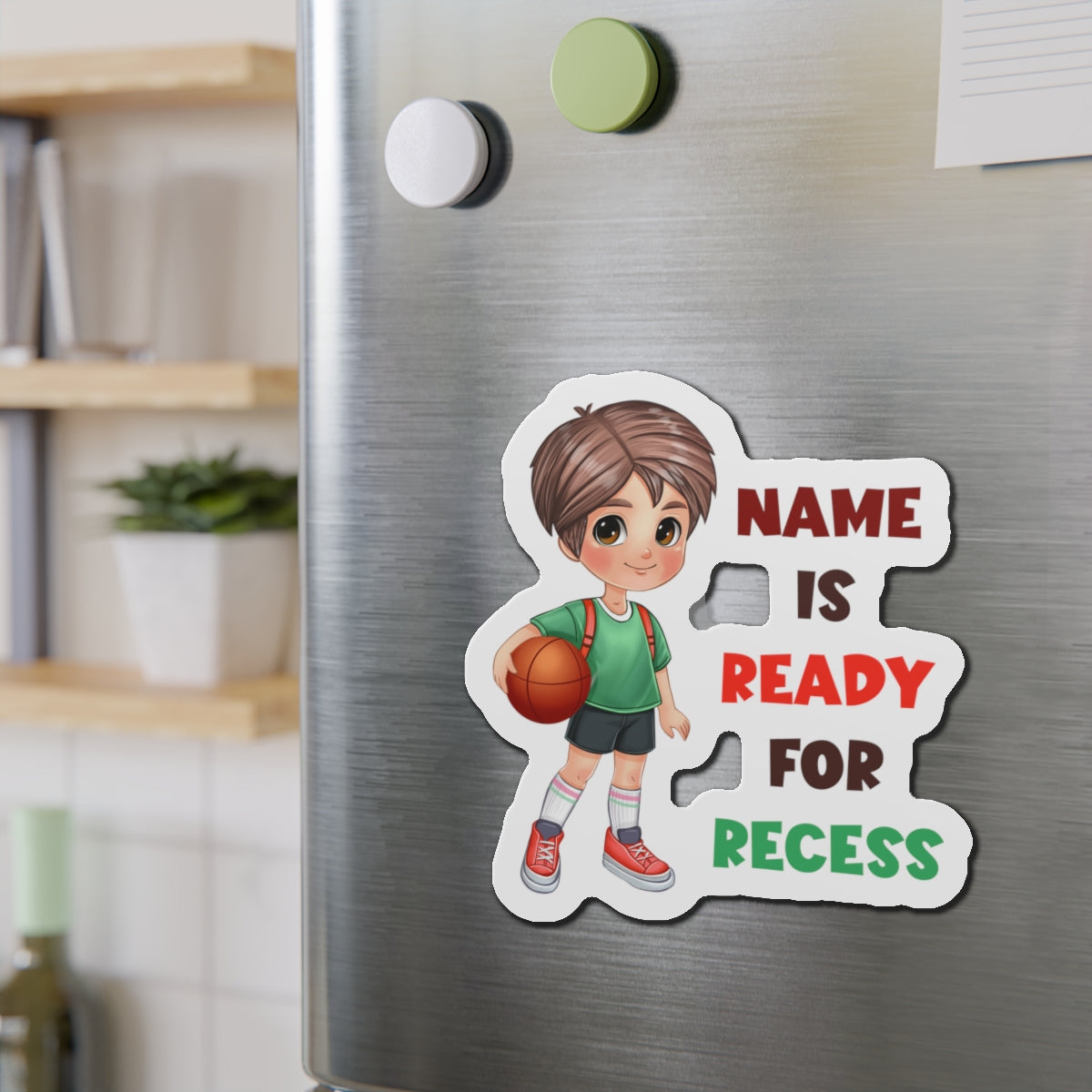 Recess boy Die-Cut Magnets