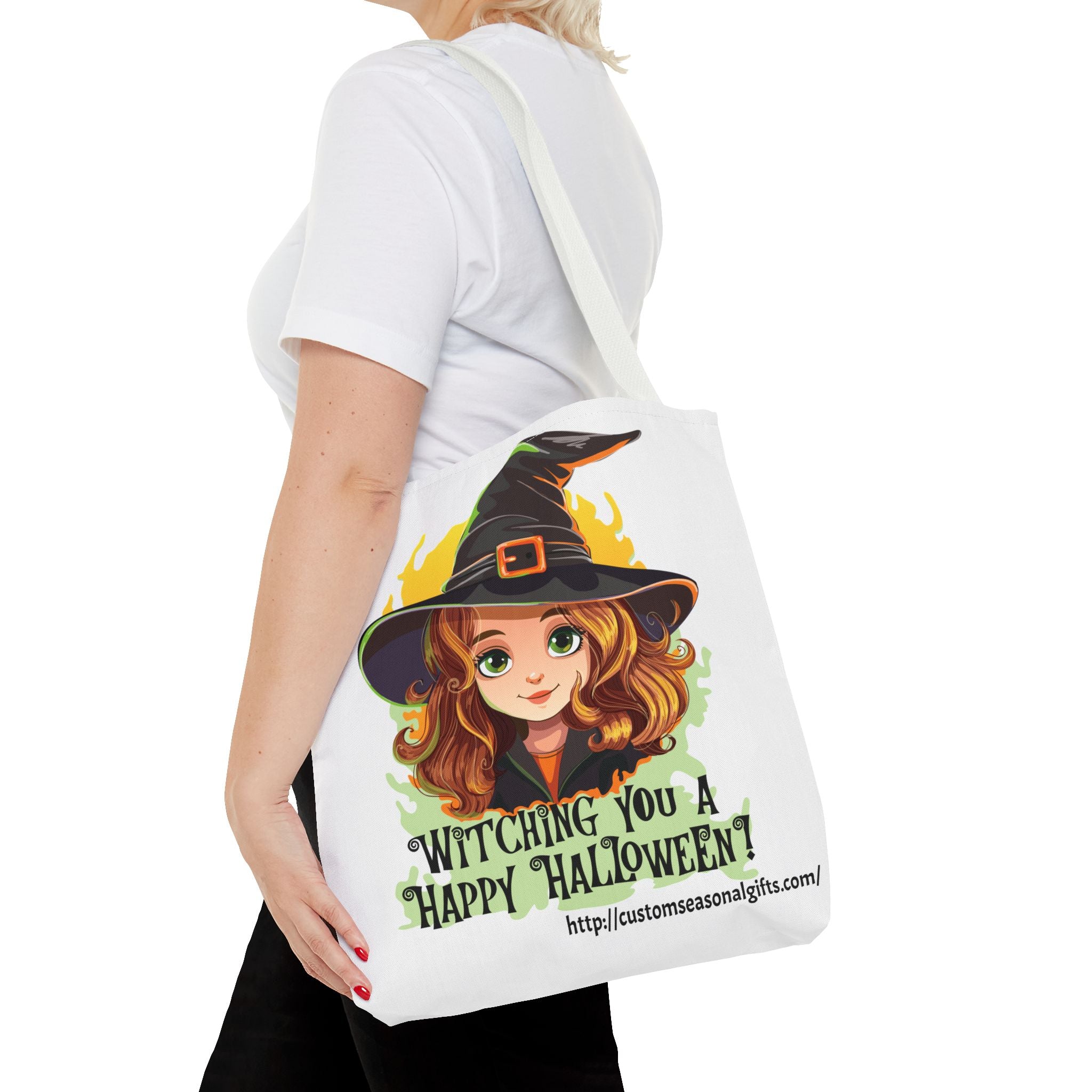 Tote Bag -  Whitching You A Happy Halloween!