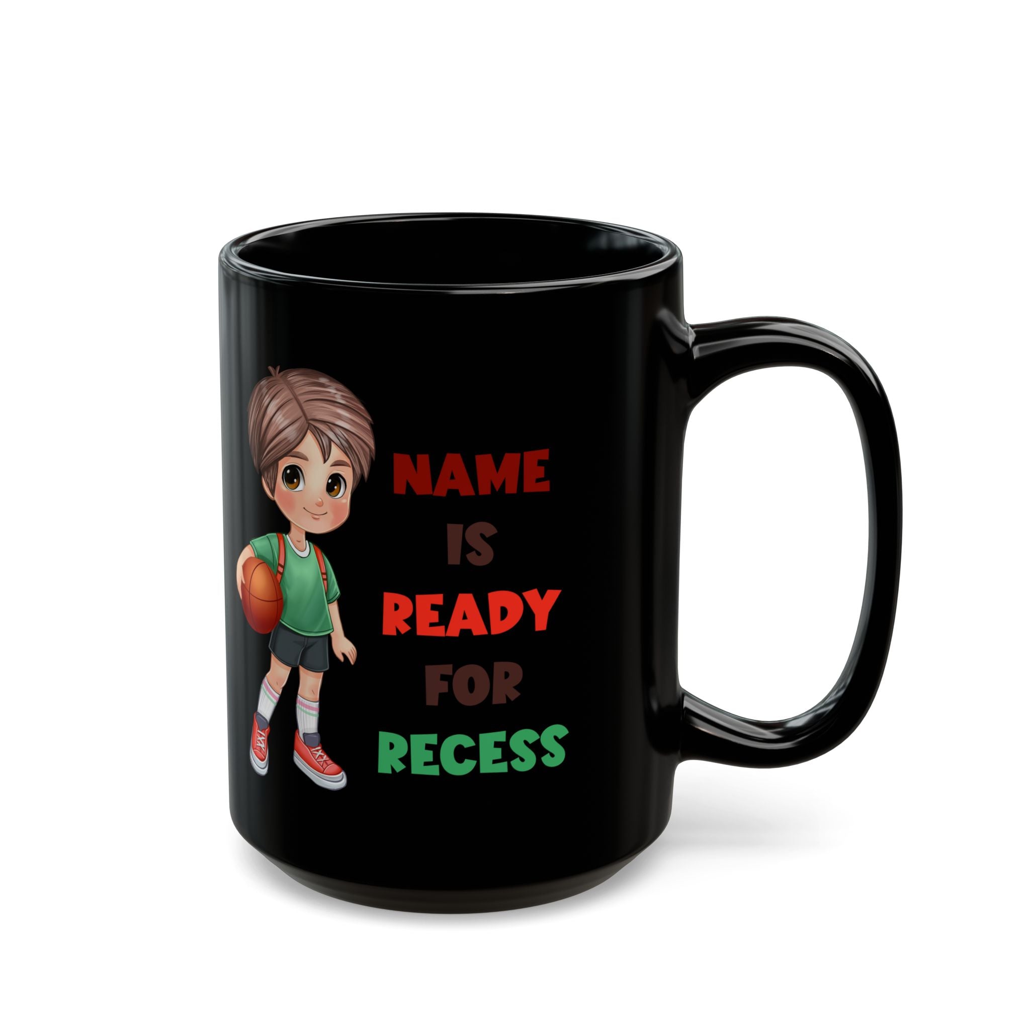 Recess boy Black Mug (11oz, 15oz)