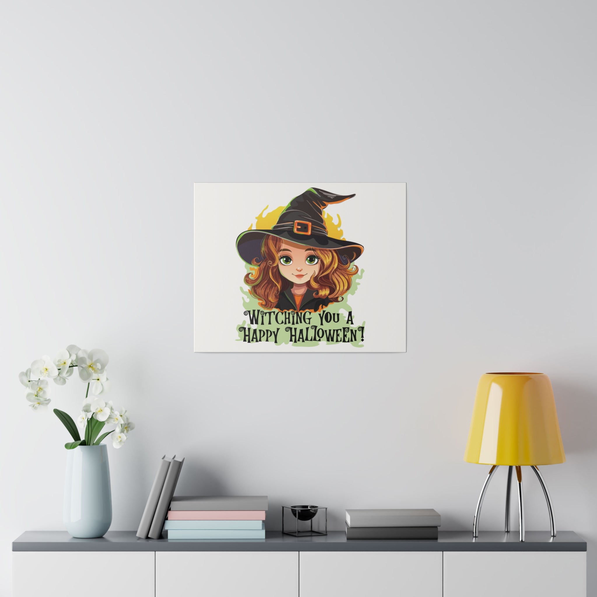 Witching you halloween Matte Canvas, Stretched, 0.75"