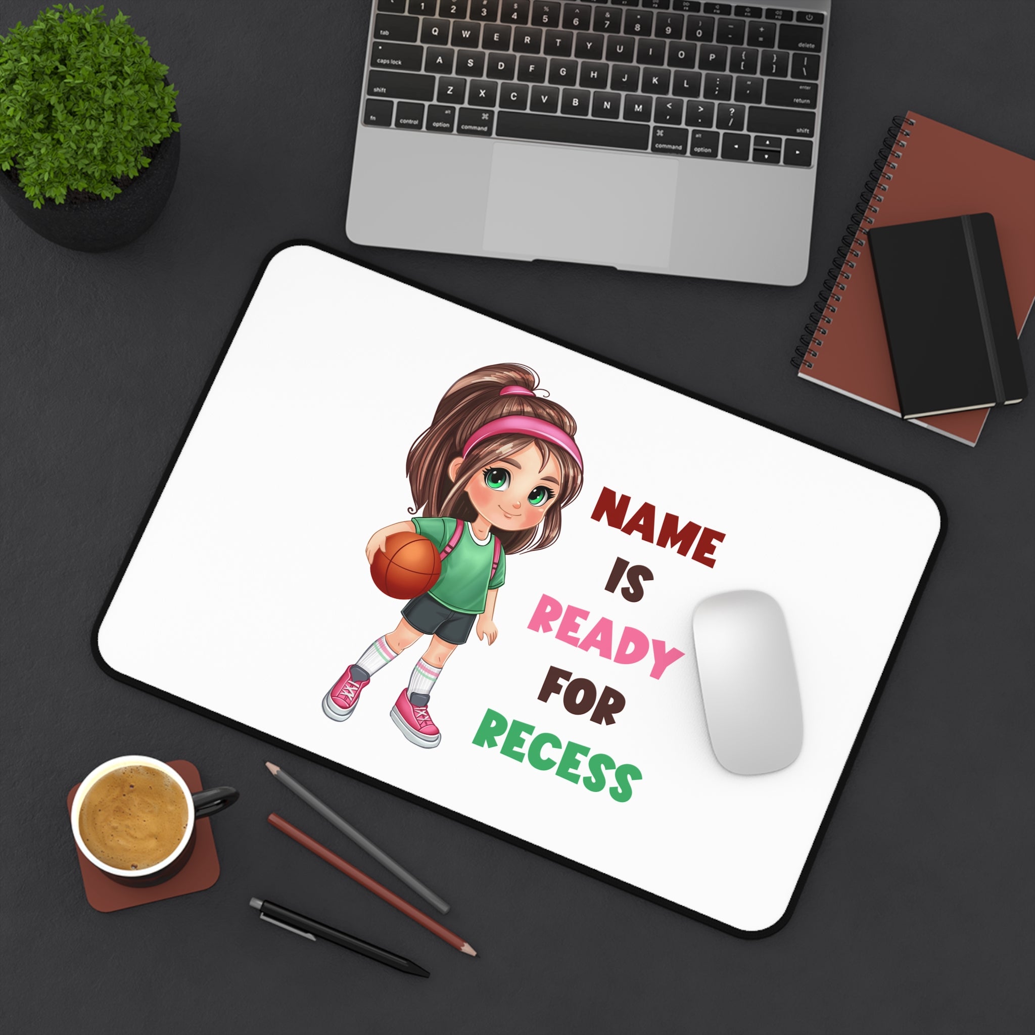 Recess girl Desk Mat