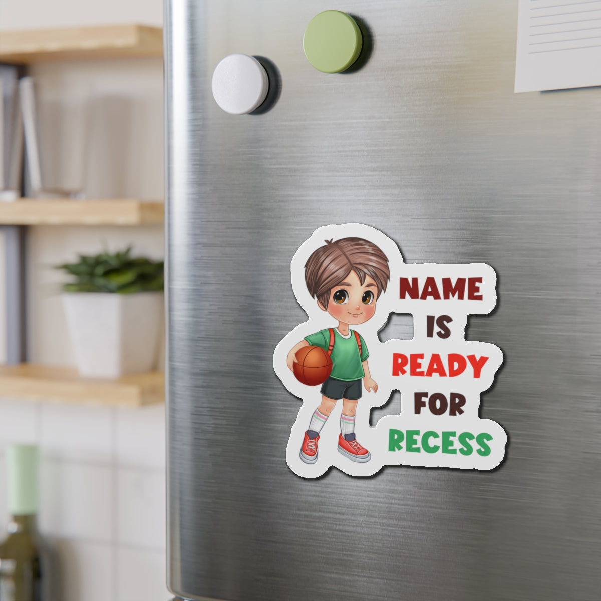 Recess boy Die-Cut Magnets