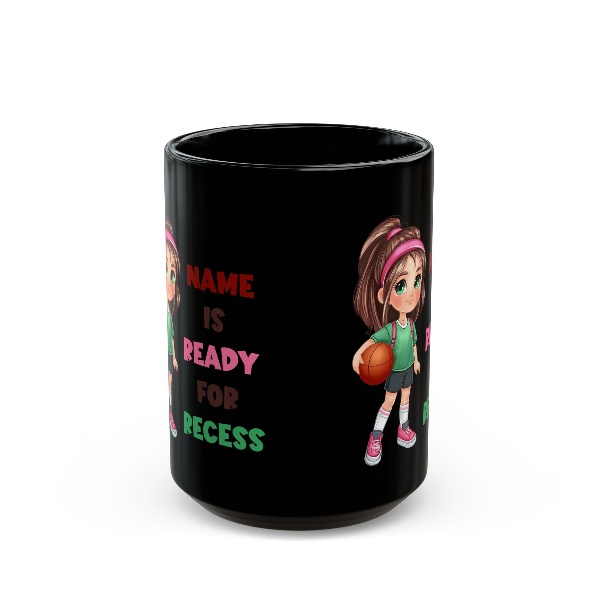 Recess Girl Black Mug (11oz, 15oz)