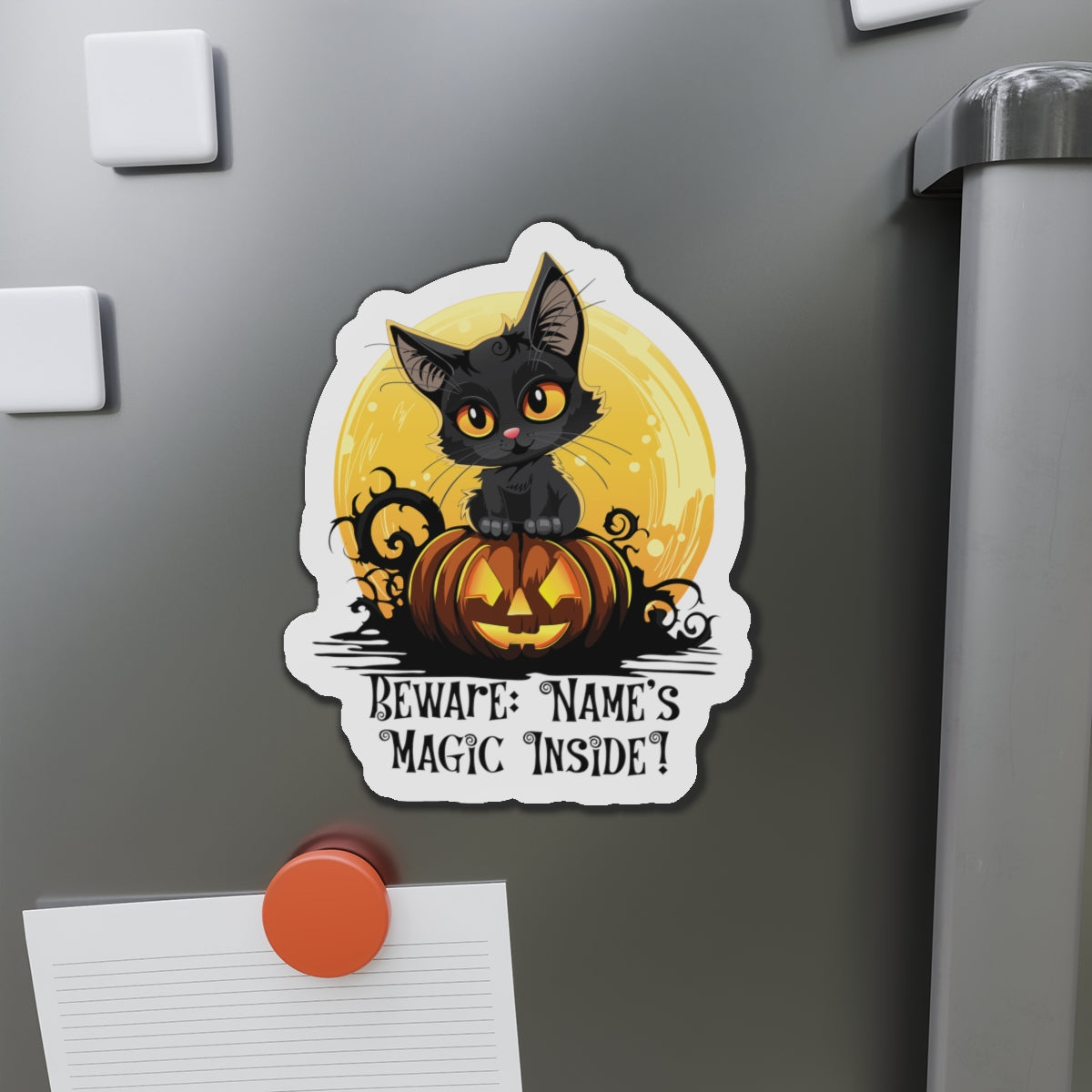 beware magic inside Die-Cut Magnets