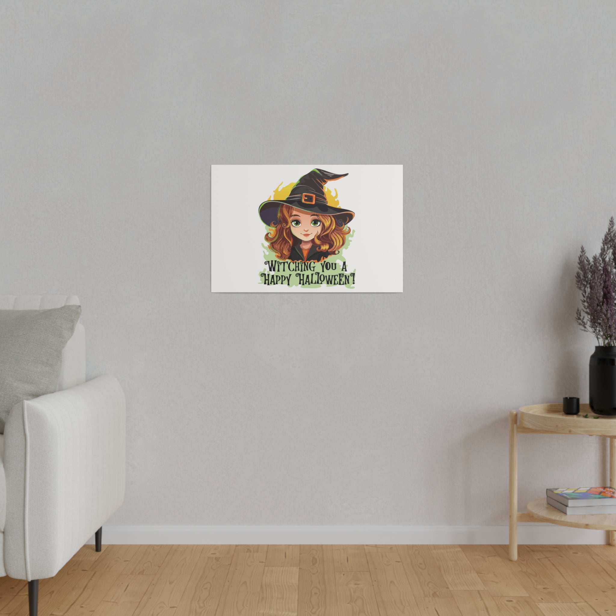 Witching you halloween Matte Canvas, Stretched, 0.75"