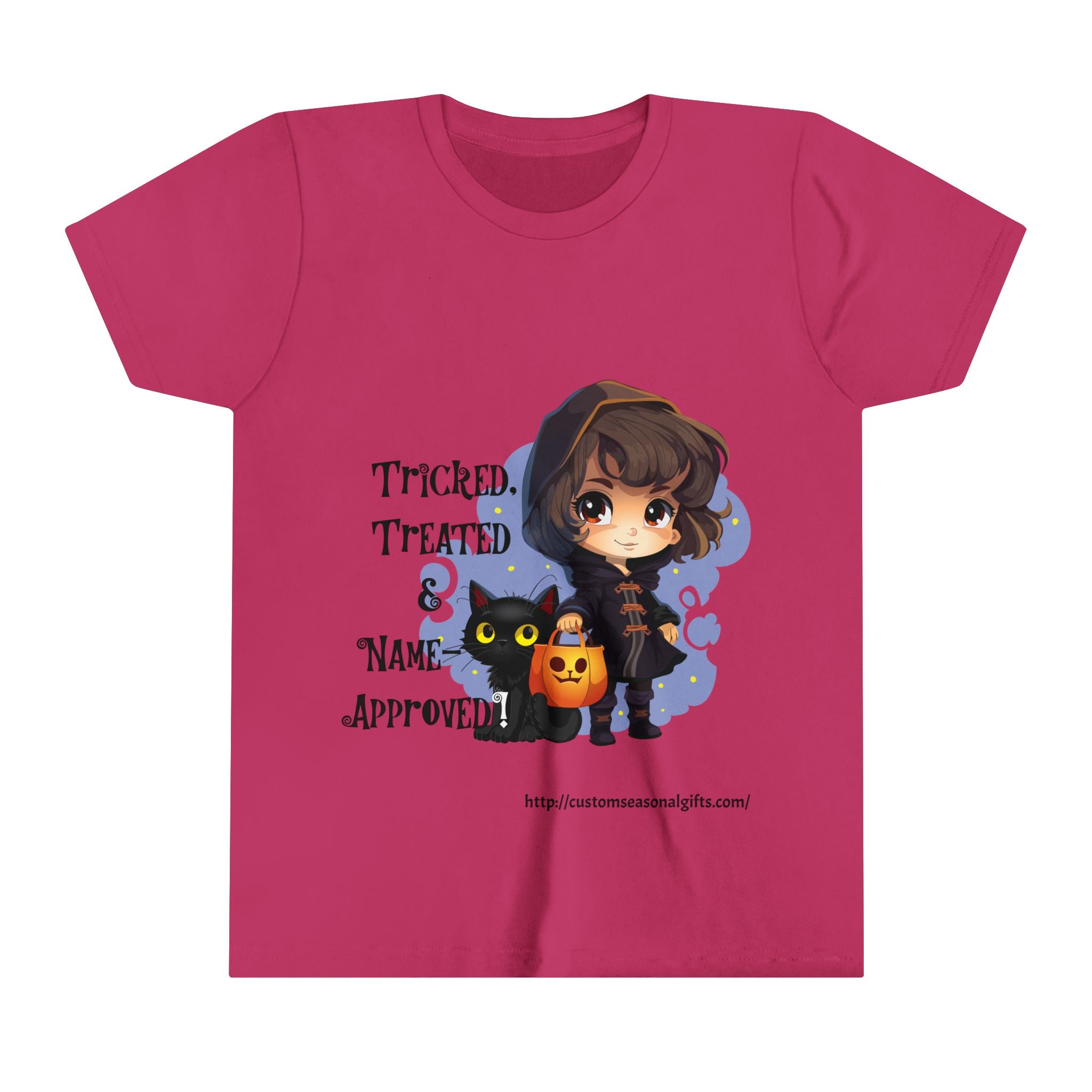 Trick or Treat Customizable Youth Short Sleeve Tee