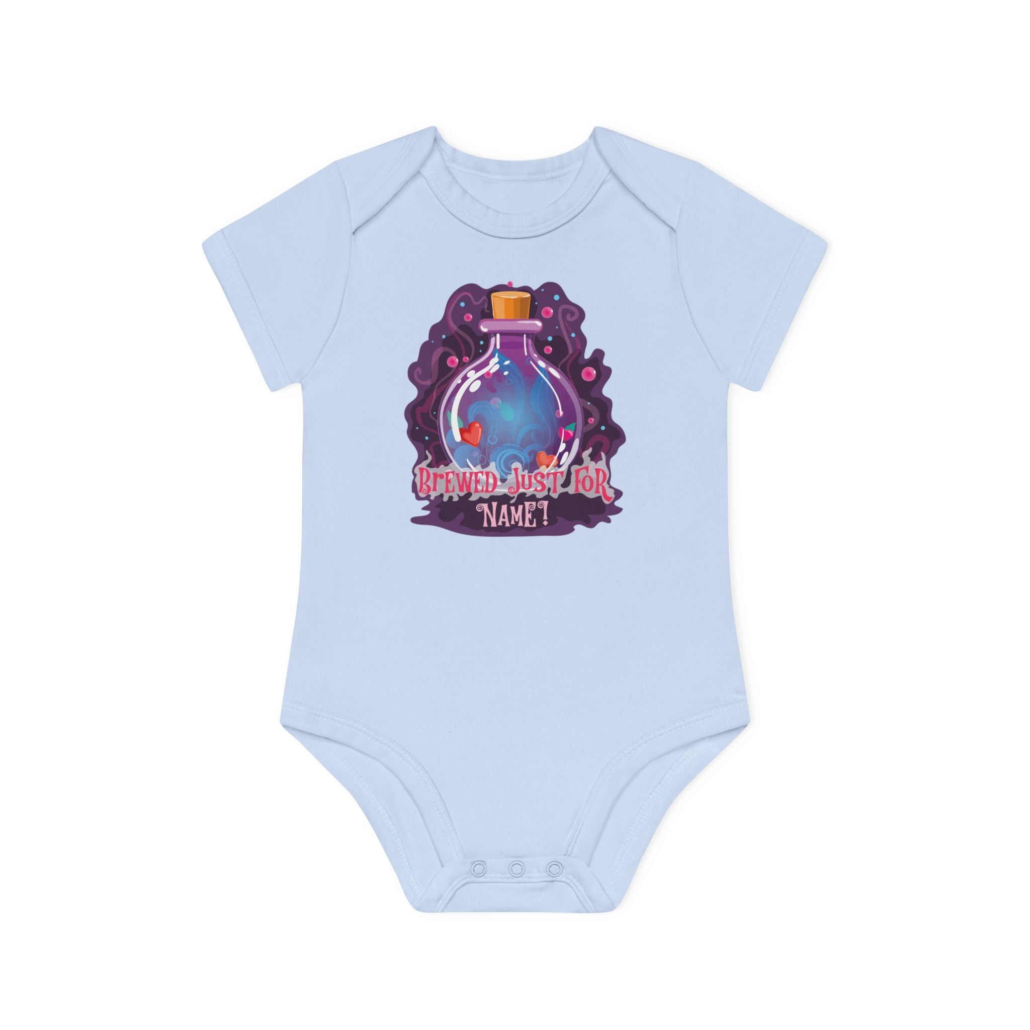 Baby Organic Short Sleeve Bodysuit - Brewed Just For You - Customizable