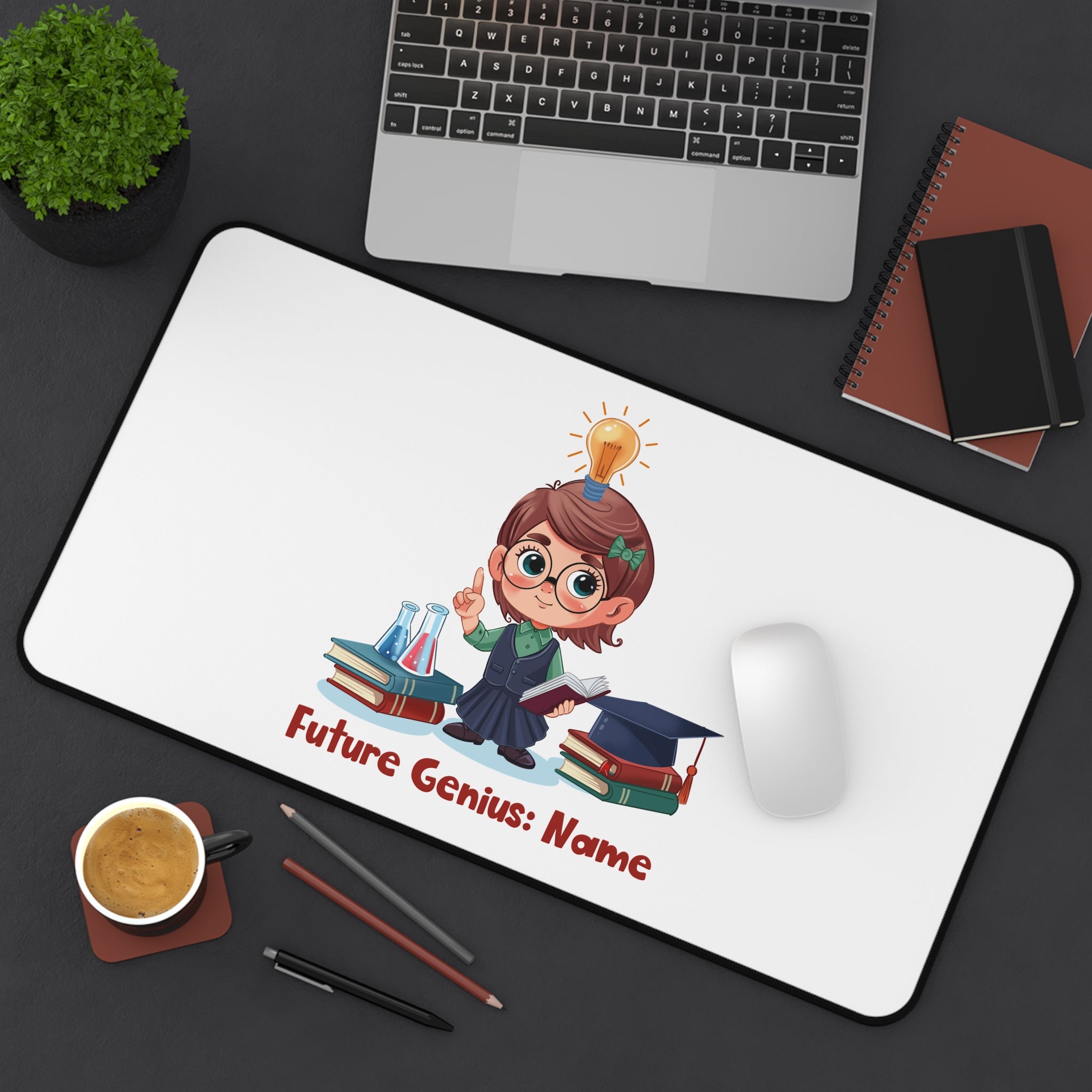 genius girl Desk Mat