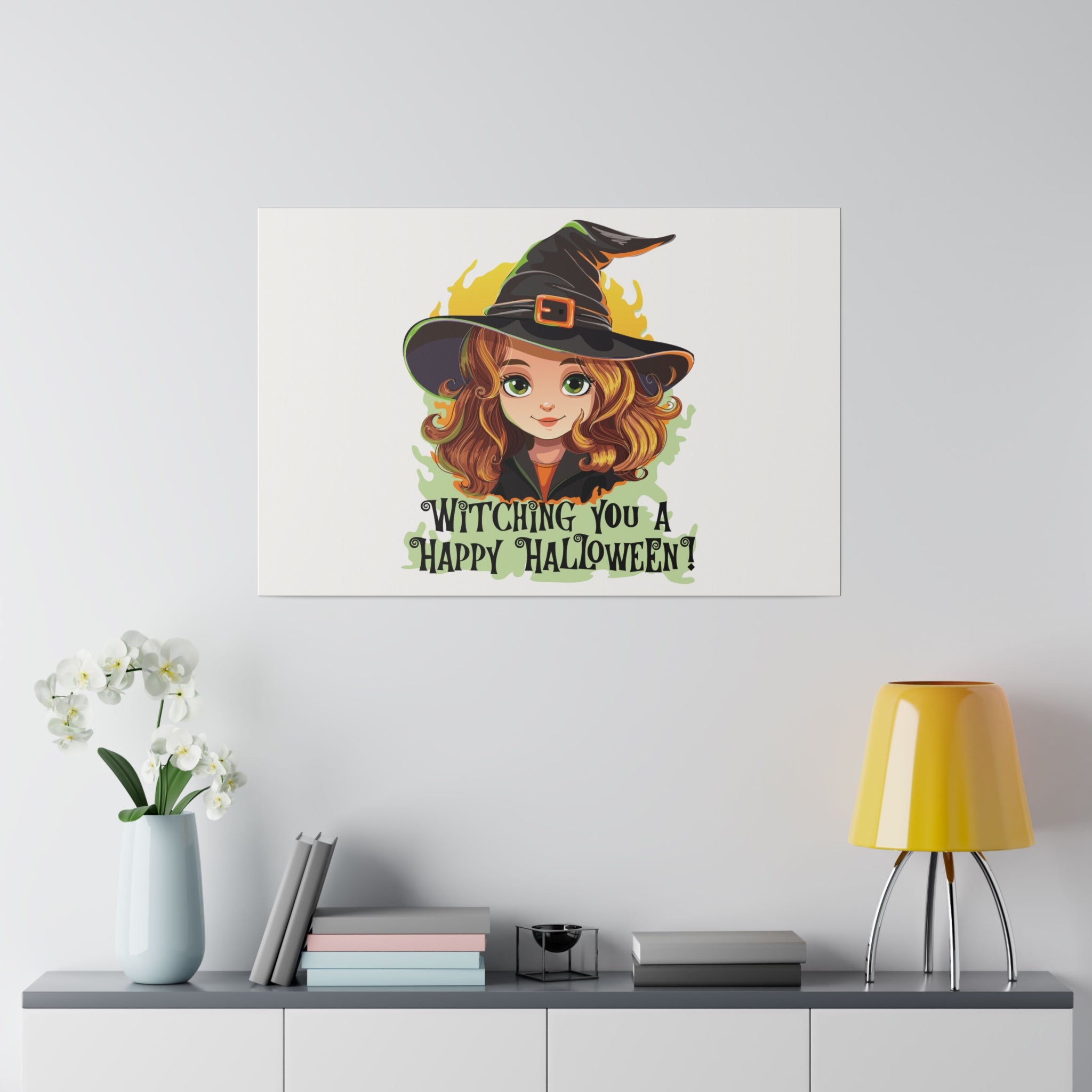 Witching you halloween Matte Canvas, Stretched, 0.75"