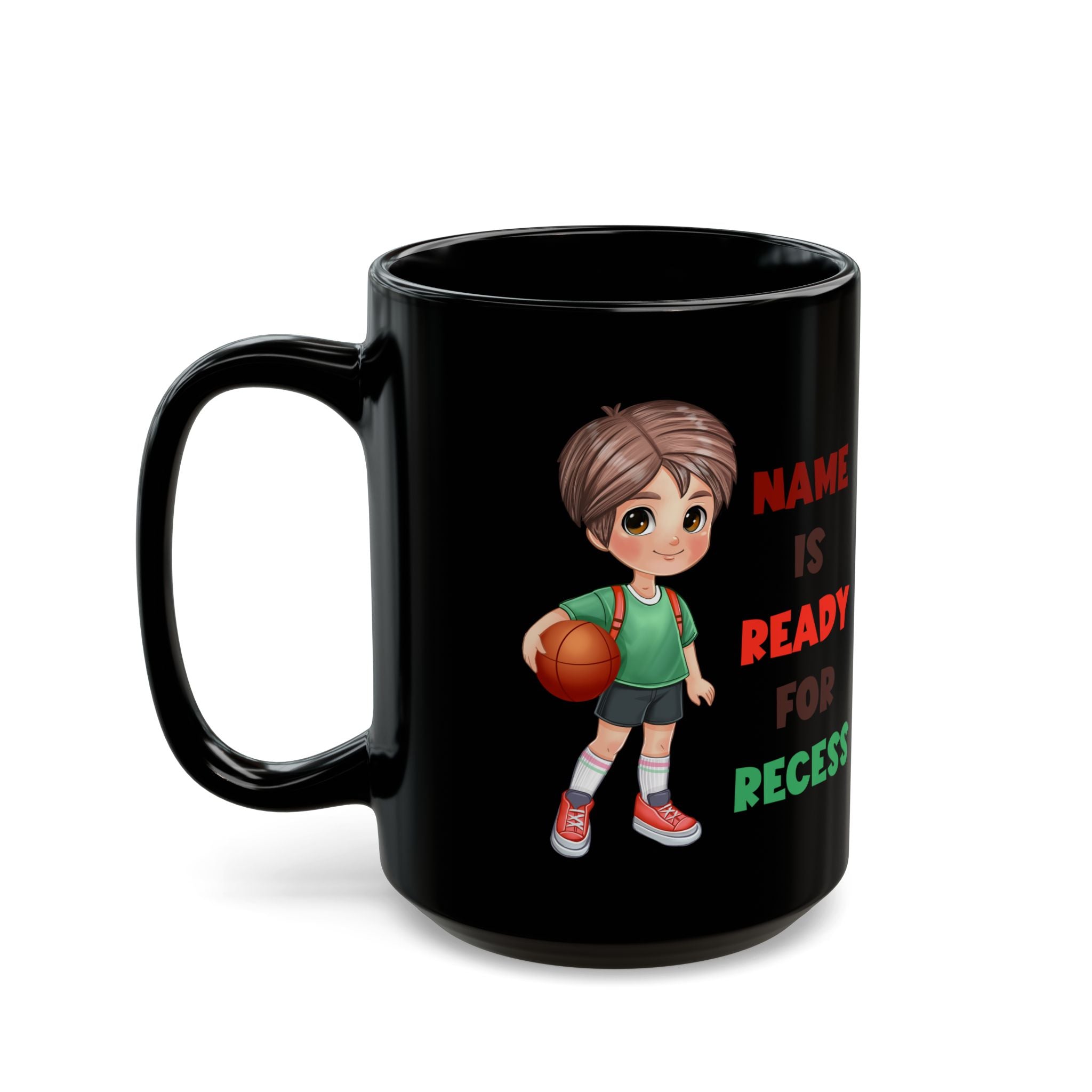 Recess boy Black Mug (11oz, 15oz)