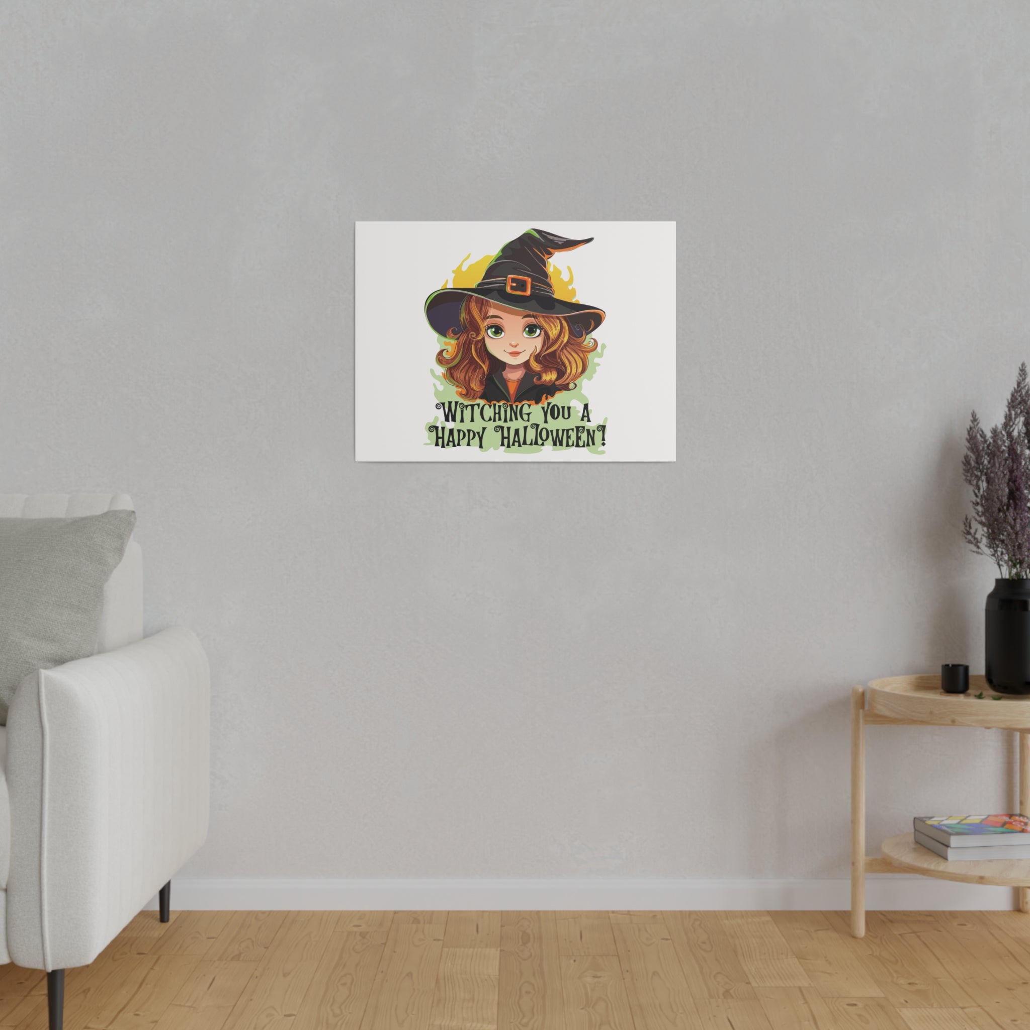 Witching you halloween Matte Canvas, Stretched, 0.75"