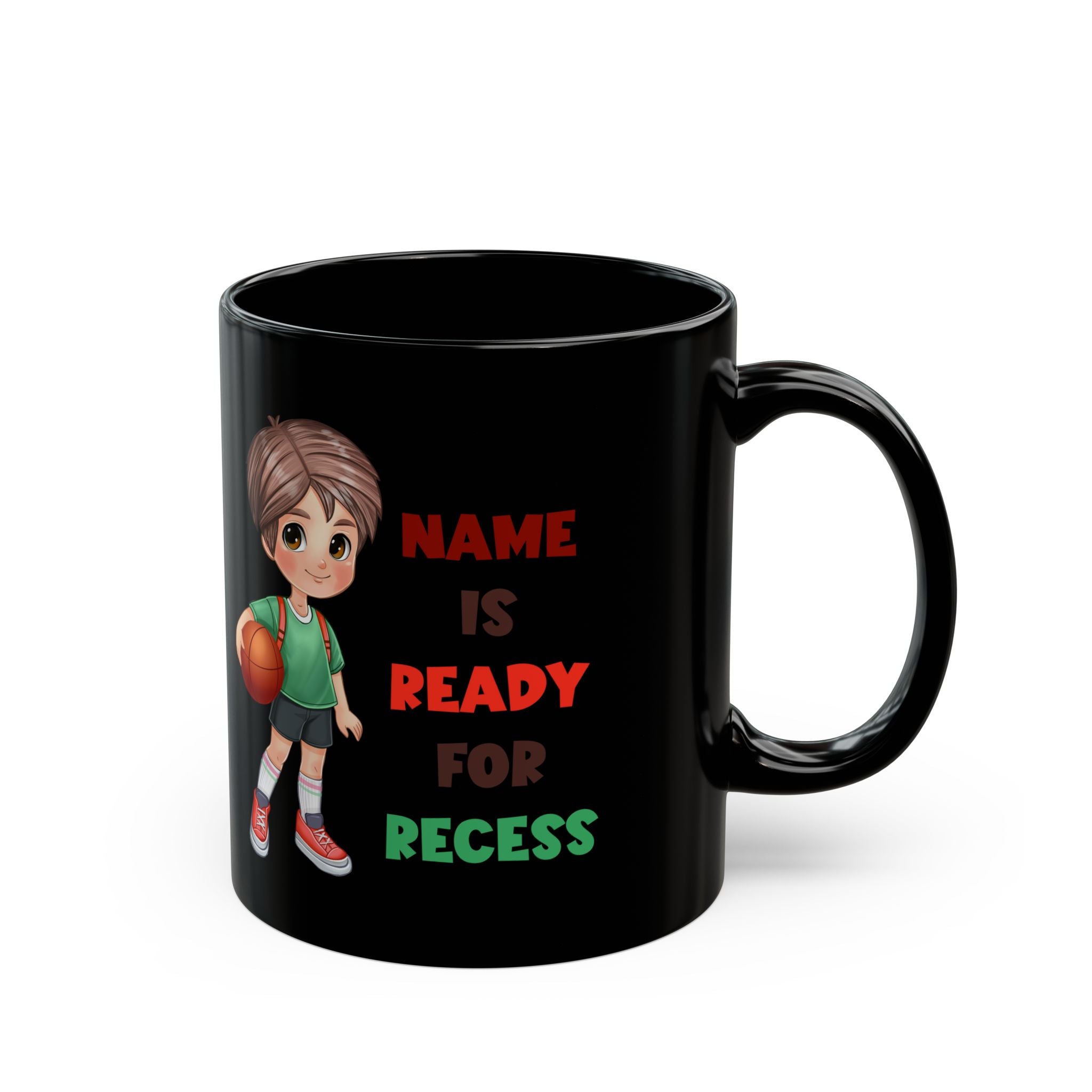 Recess boy Black Mug (11oz, 15oz)