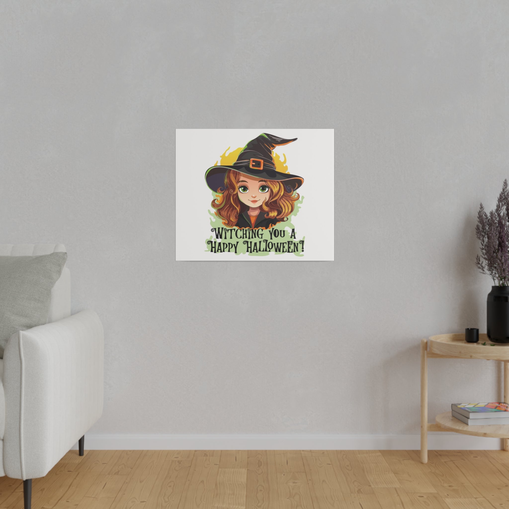 Witching you halloween Matte Canvas, Stretched, 0.75"