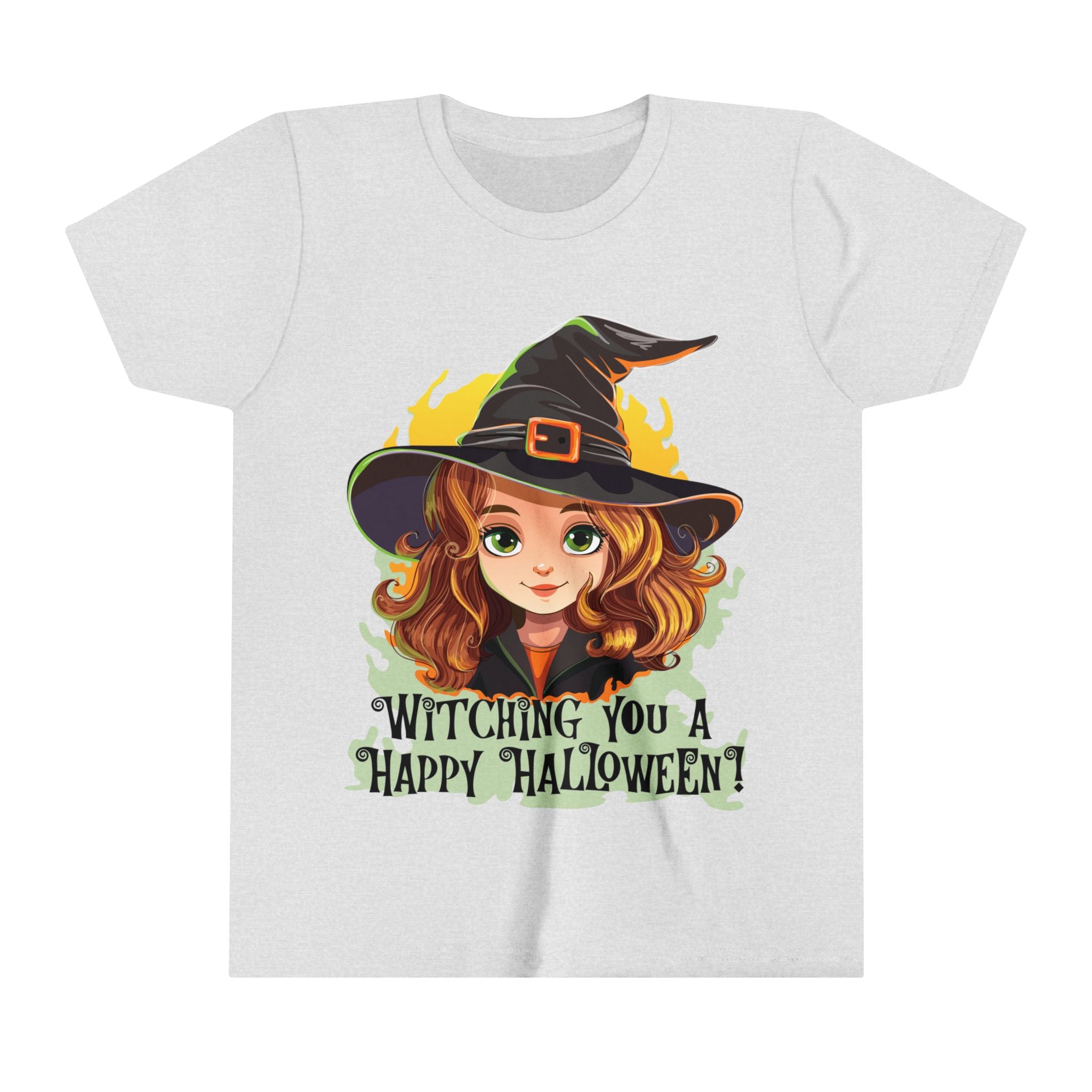 Witching You Happy Halloween Youth Short Sleeve Tee