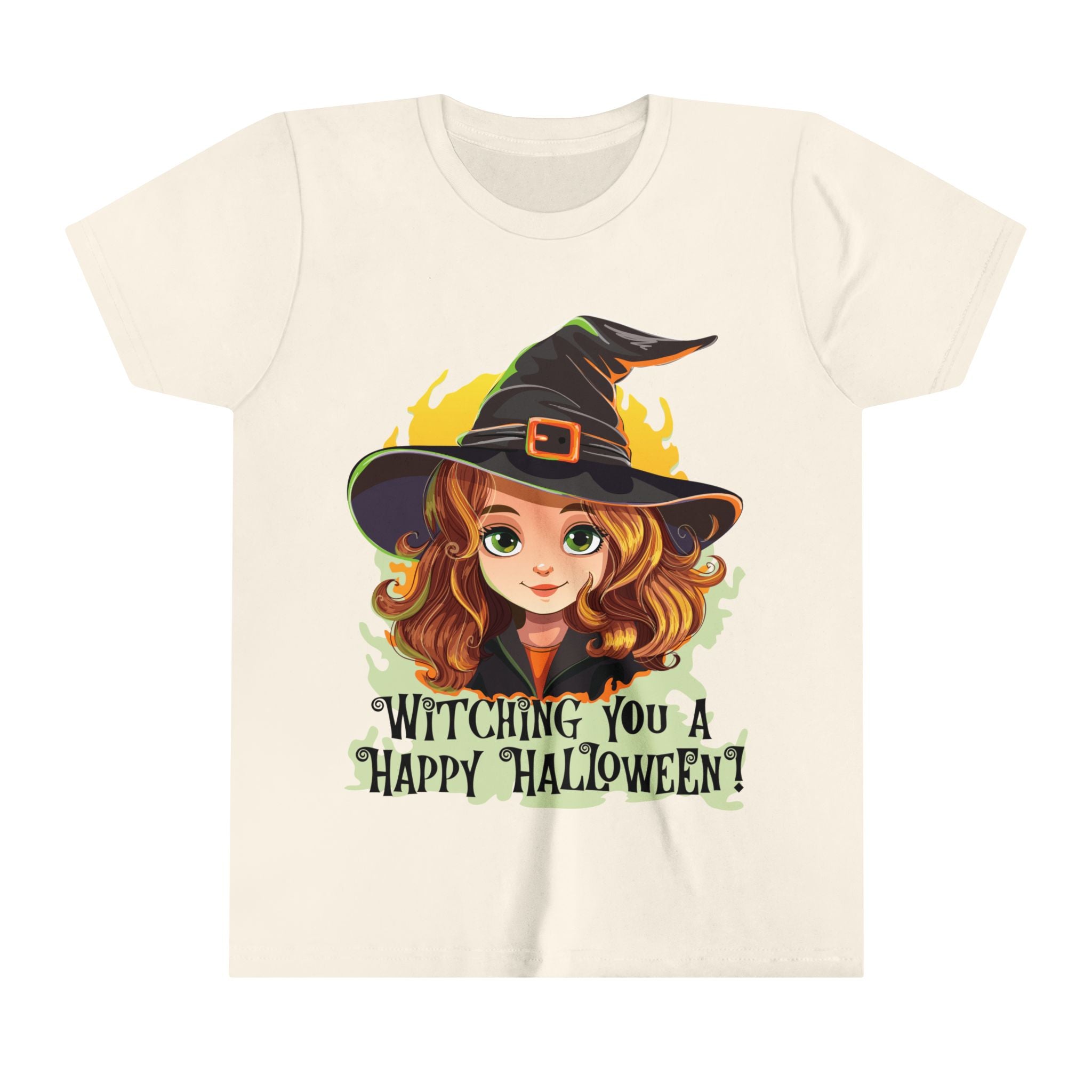 Witching You Happy Halloween Youth Short Sleeve Tee