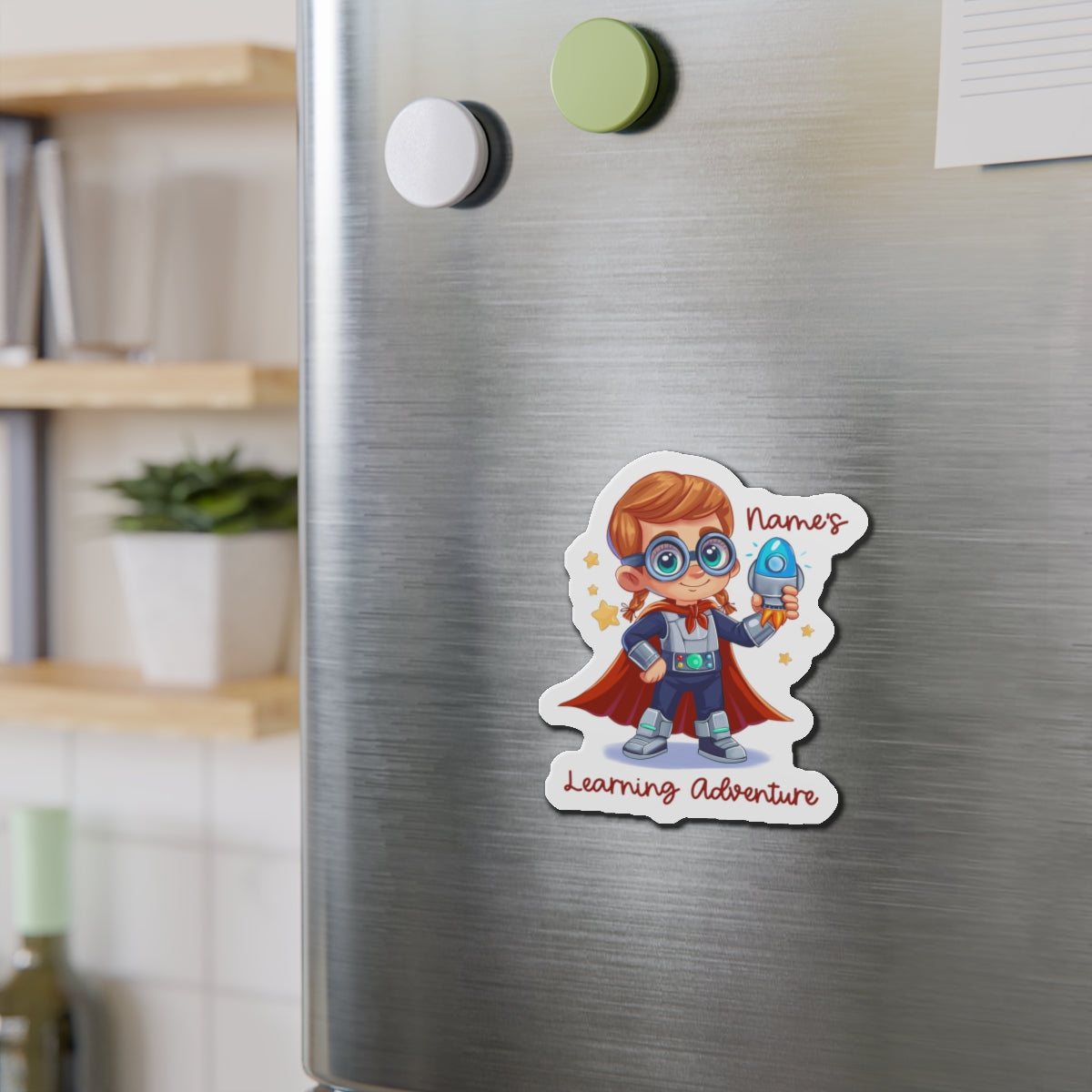 Adventure girl Die-Cut Magnets