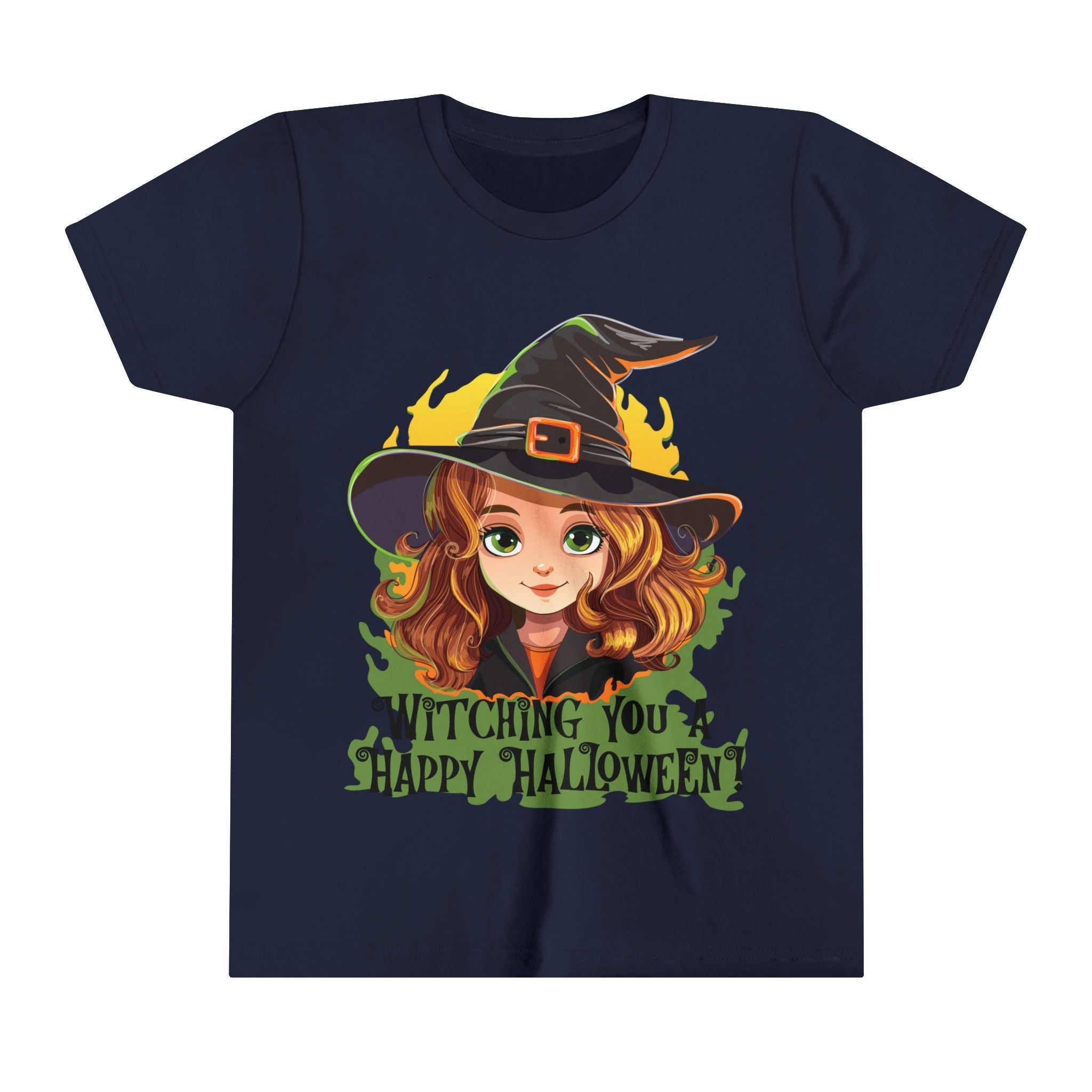 Witching You Happy Halloween Youth Short Sleeve Tee