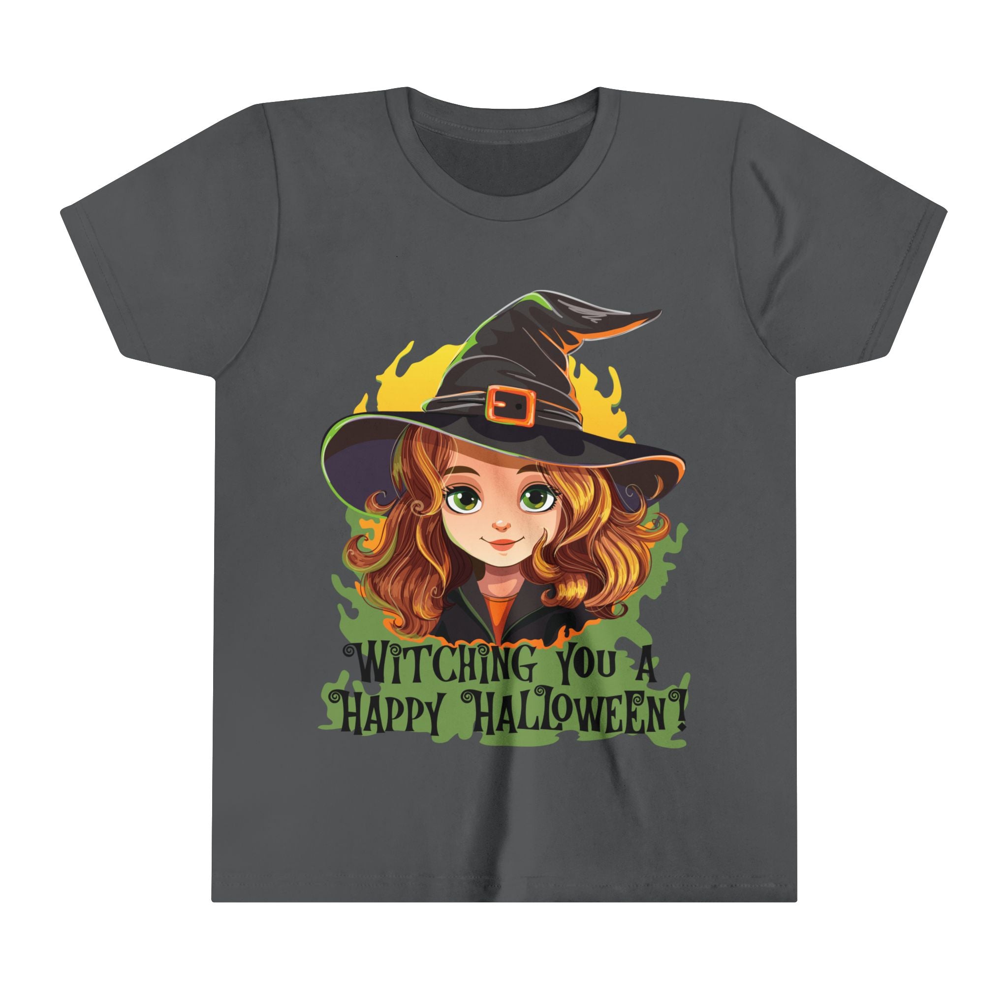 Witching You Happy Halloween Youth Short Sleeve Tee