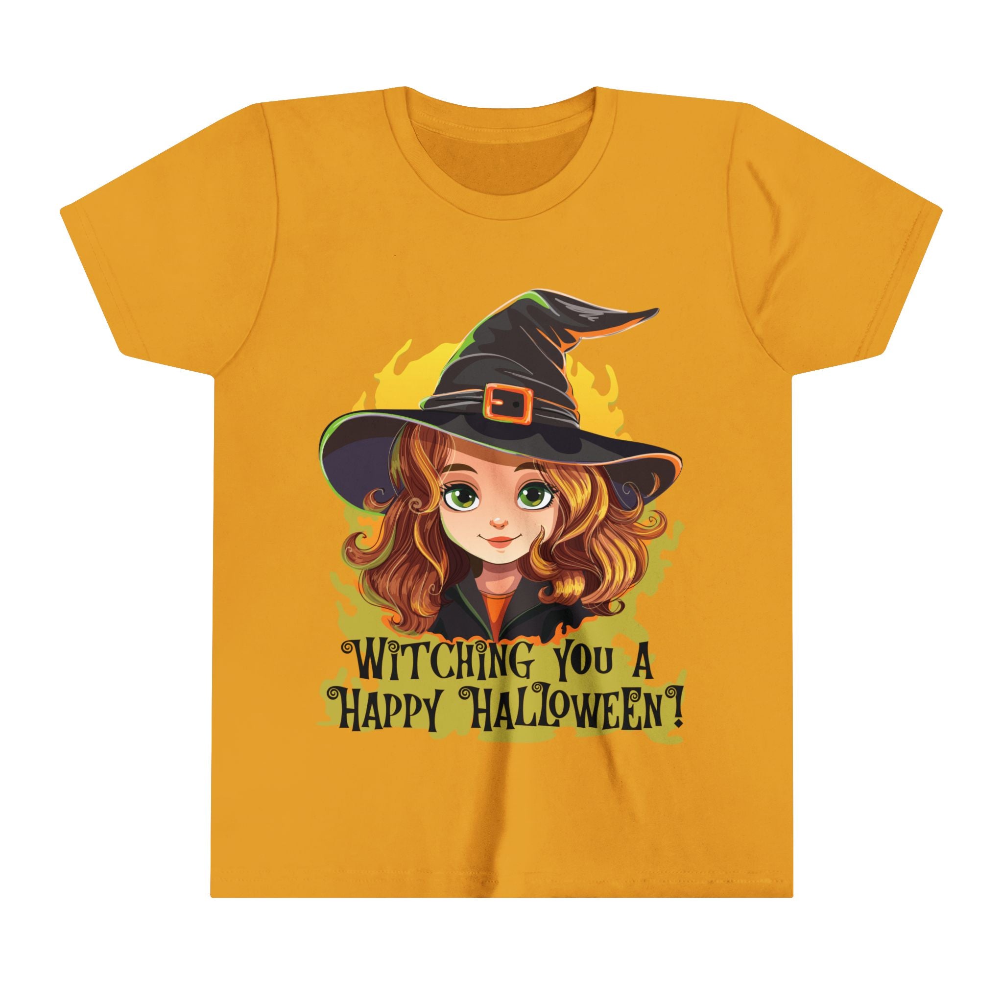 Witching You Happy Halloween Youth Short Sleeve Tee