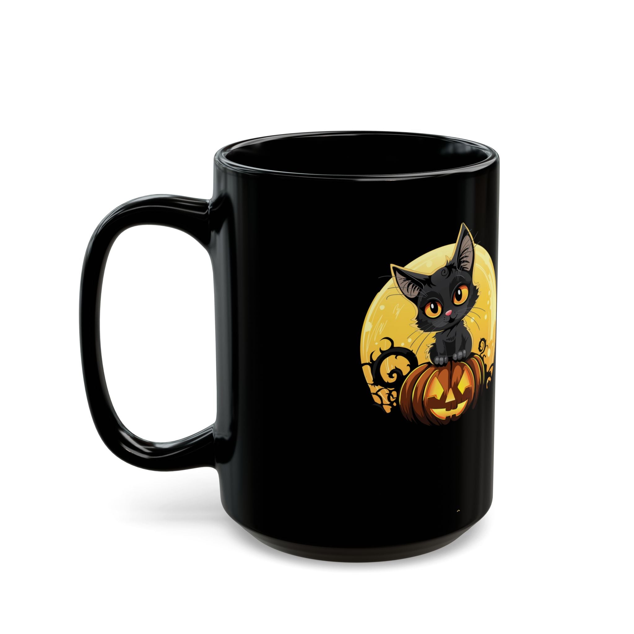 beware magic inside Black Mug (11oz, 15oz)